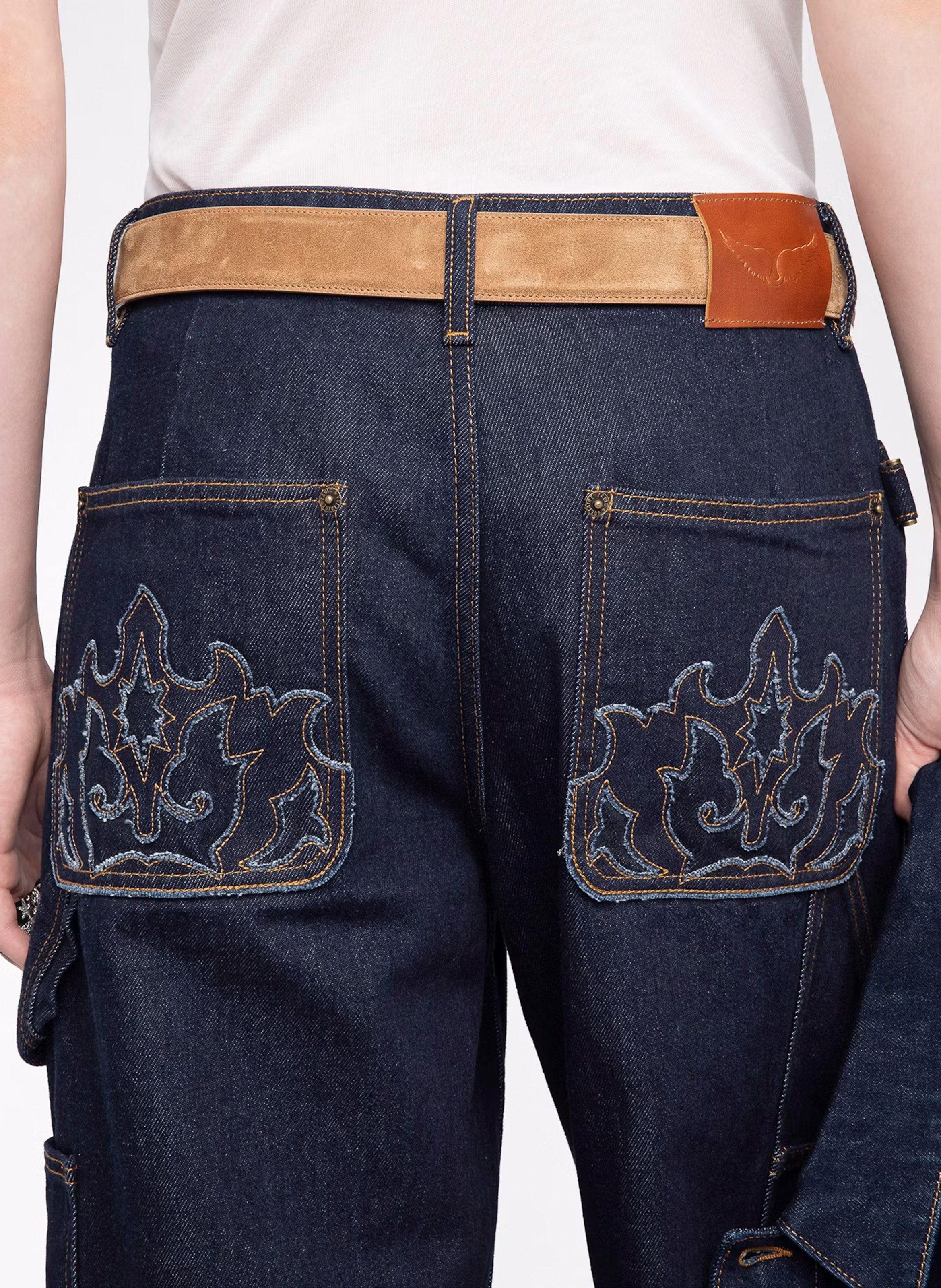 Jean droit en coton perya ZADIG&VOLTAIRE Bleu