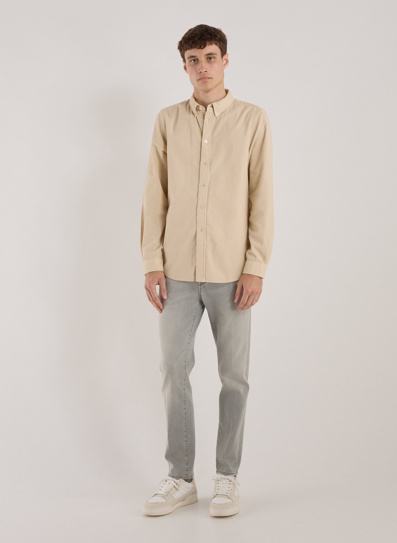 Cotton-blend slim-fit jeans JACOB COHEN Grey