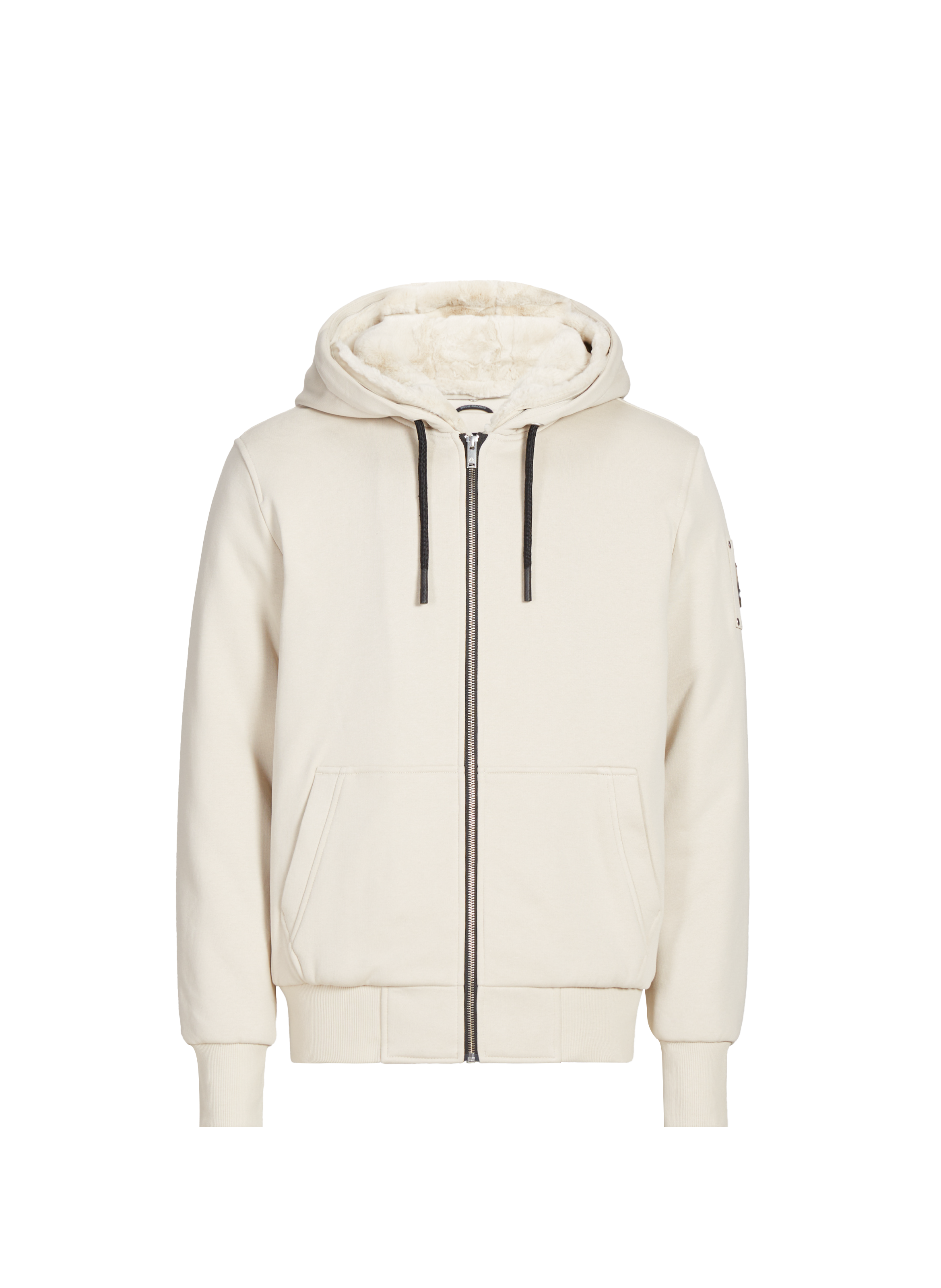 MOOSE KNUCKLES Hoodie à glissière Beige