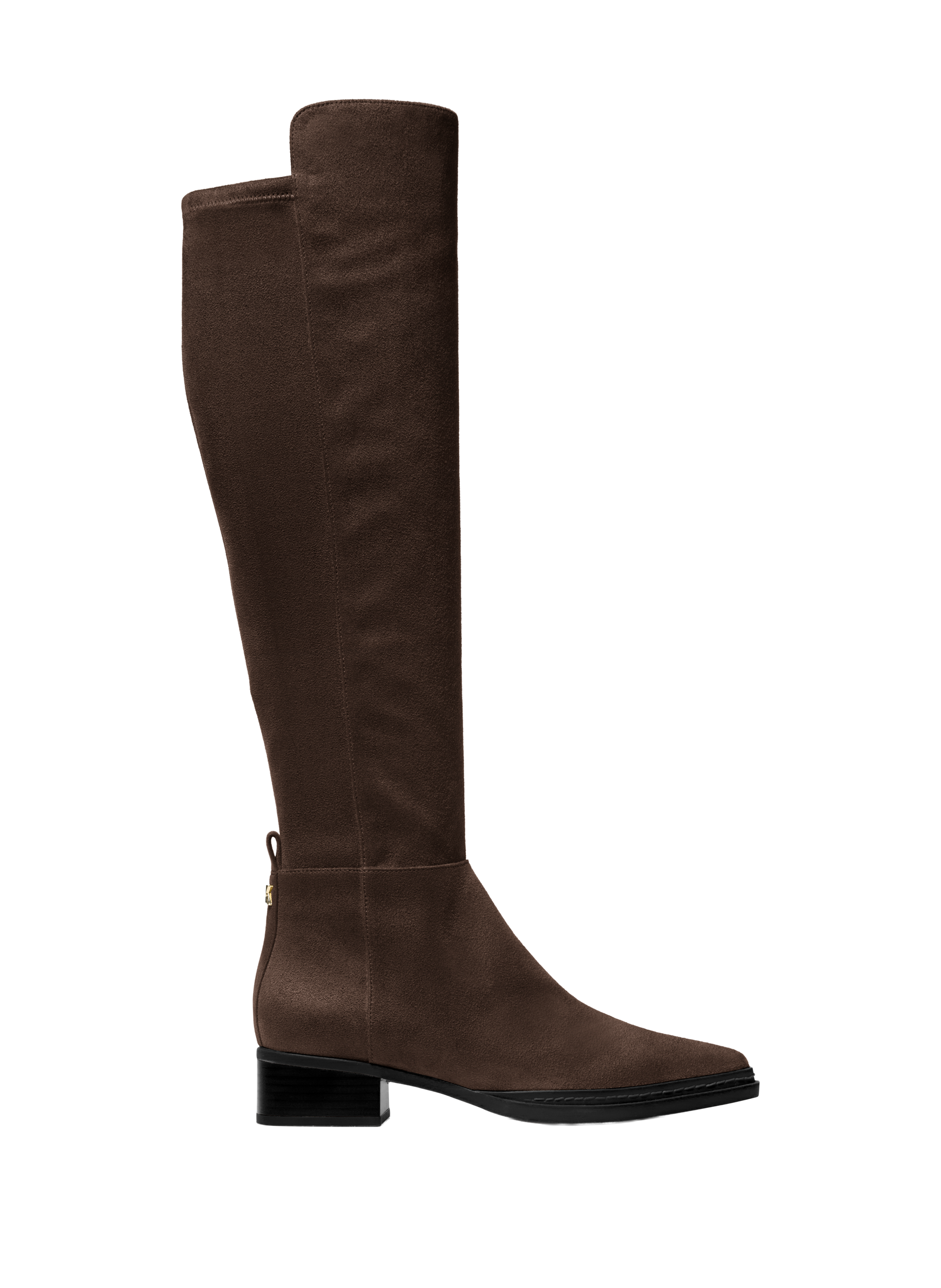 MICHAEL KORS Bottes hautes Lex suédée  Marron