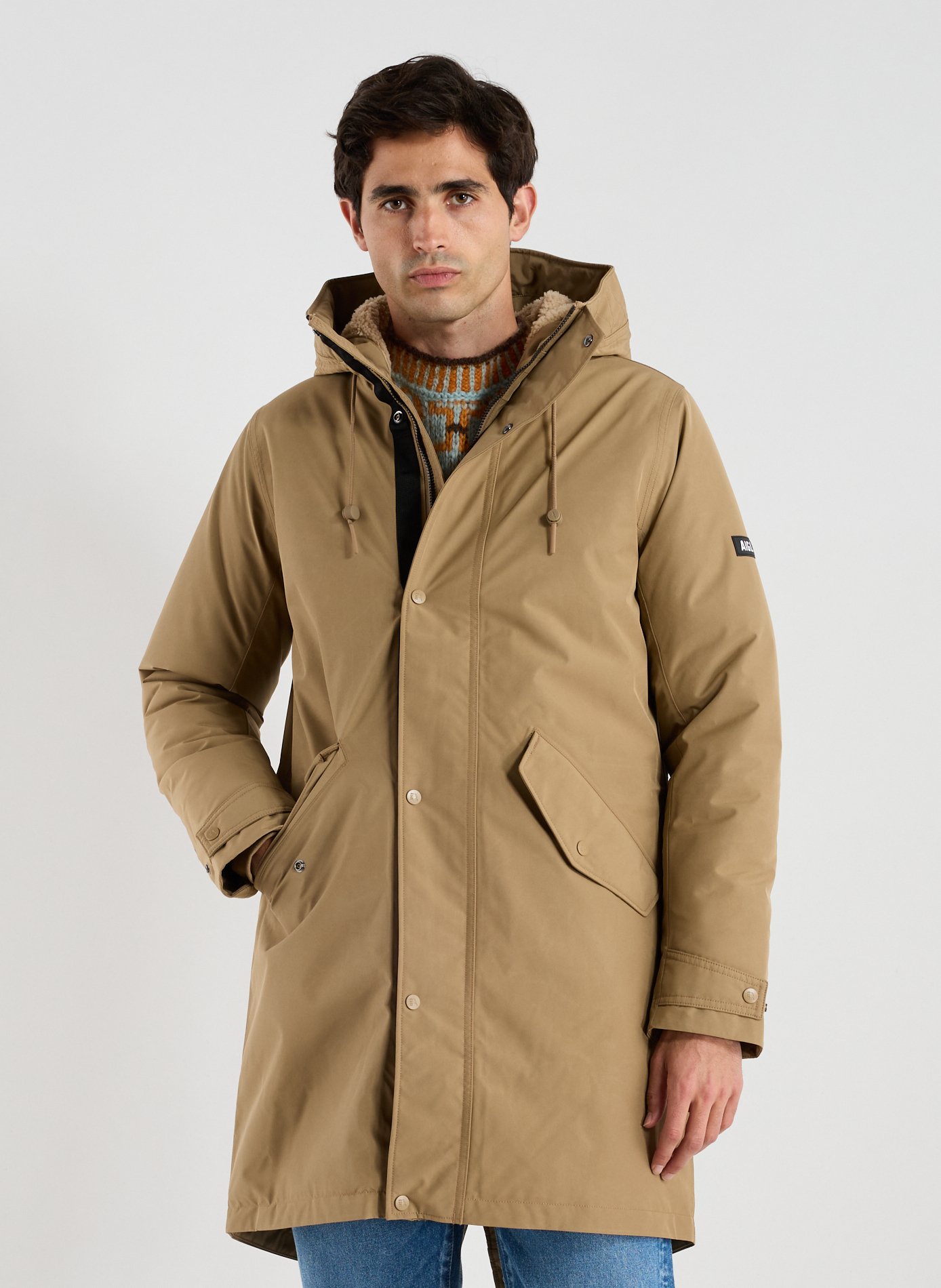 AIGLE Parka Fishtail Gore-tex matelassée  Brown