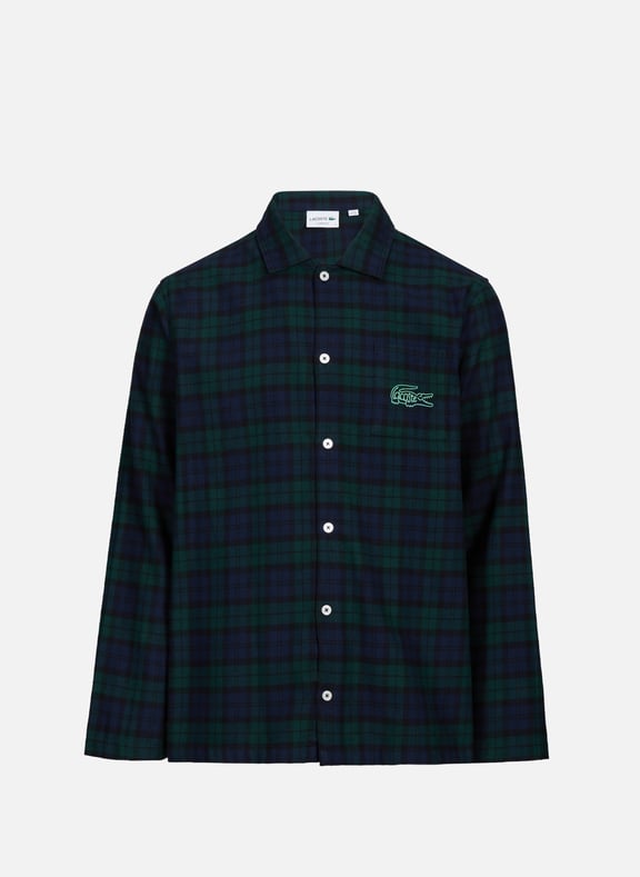 Checked cotton pajama set LACOSTE Checked cotton pajama set LACOSTE