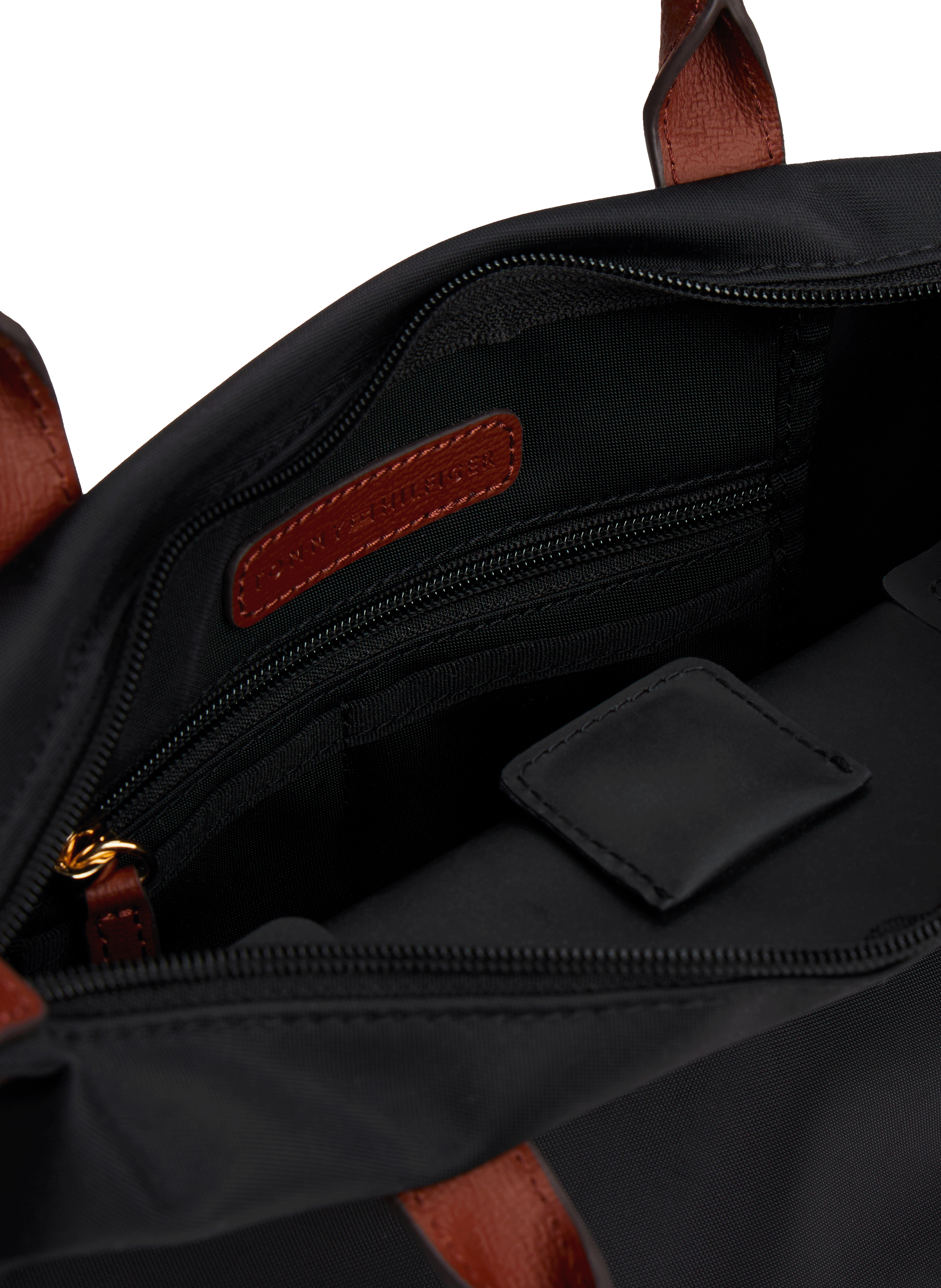 Sac à main en toile de nylon TOMMY HILFIGER Noir