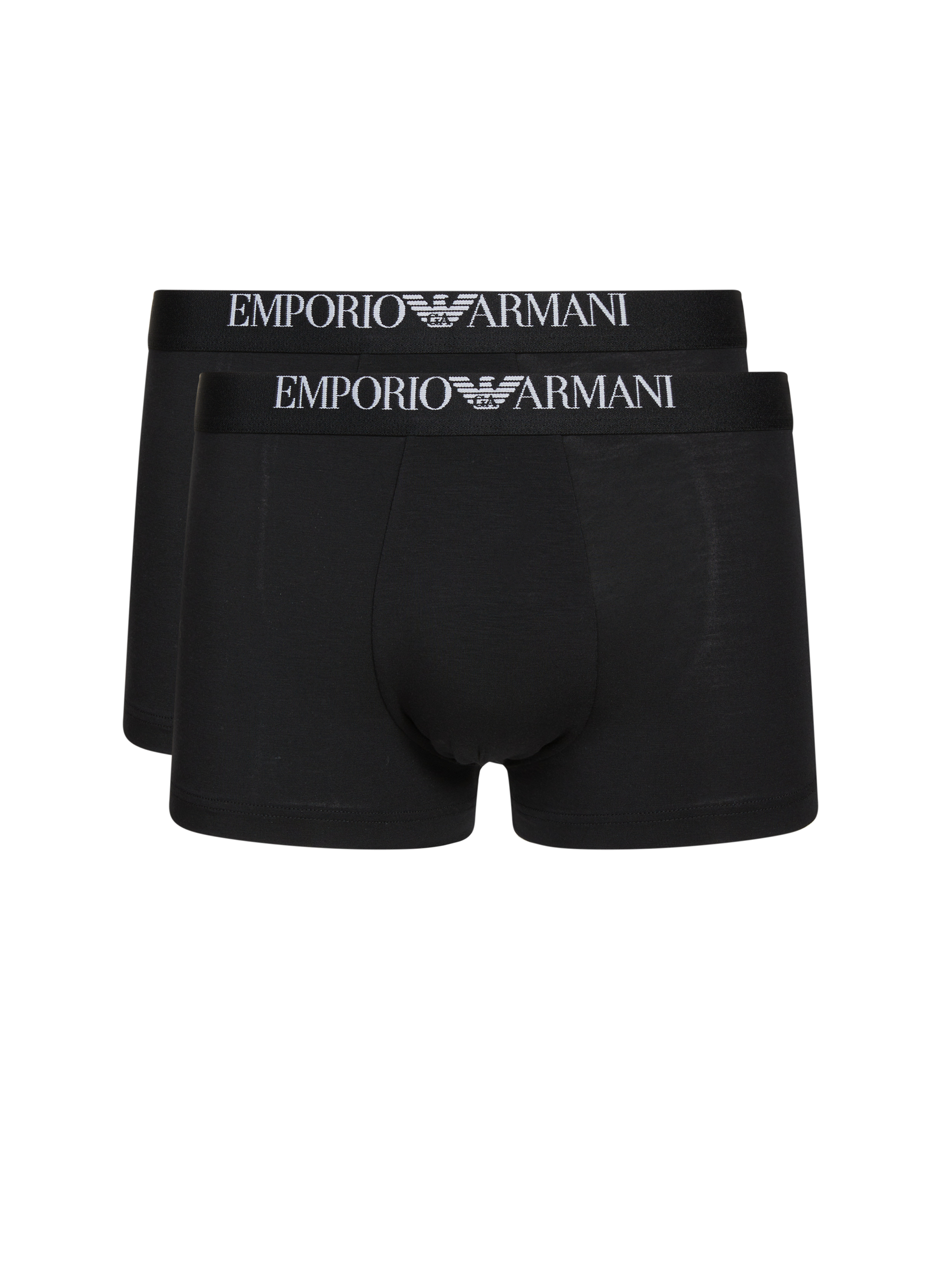 EMPORIO ARMANI Lot de deux boxers à logo Schwarz