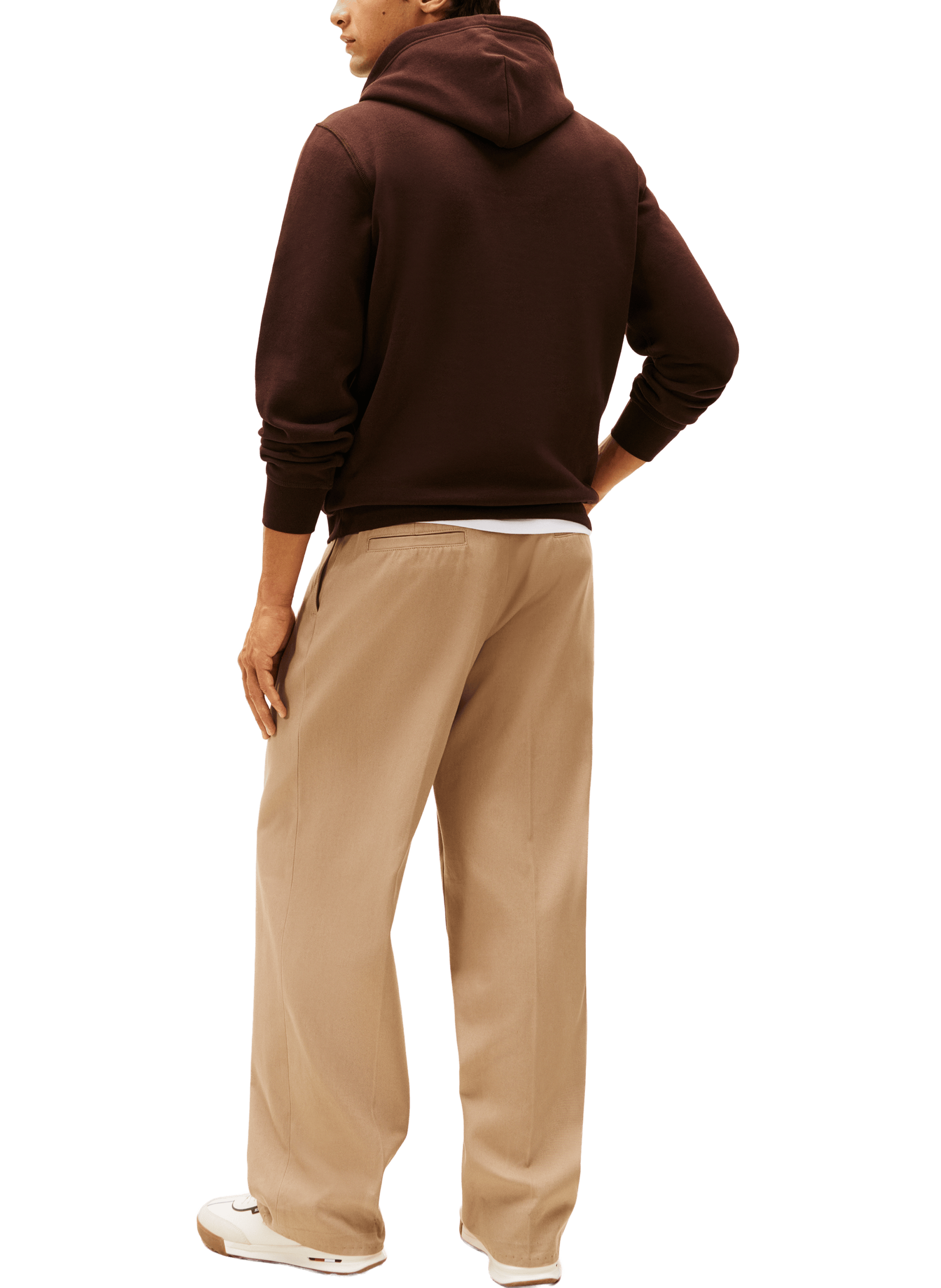 Fleece hoodie TOMMY HILFIGER Brown