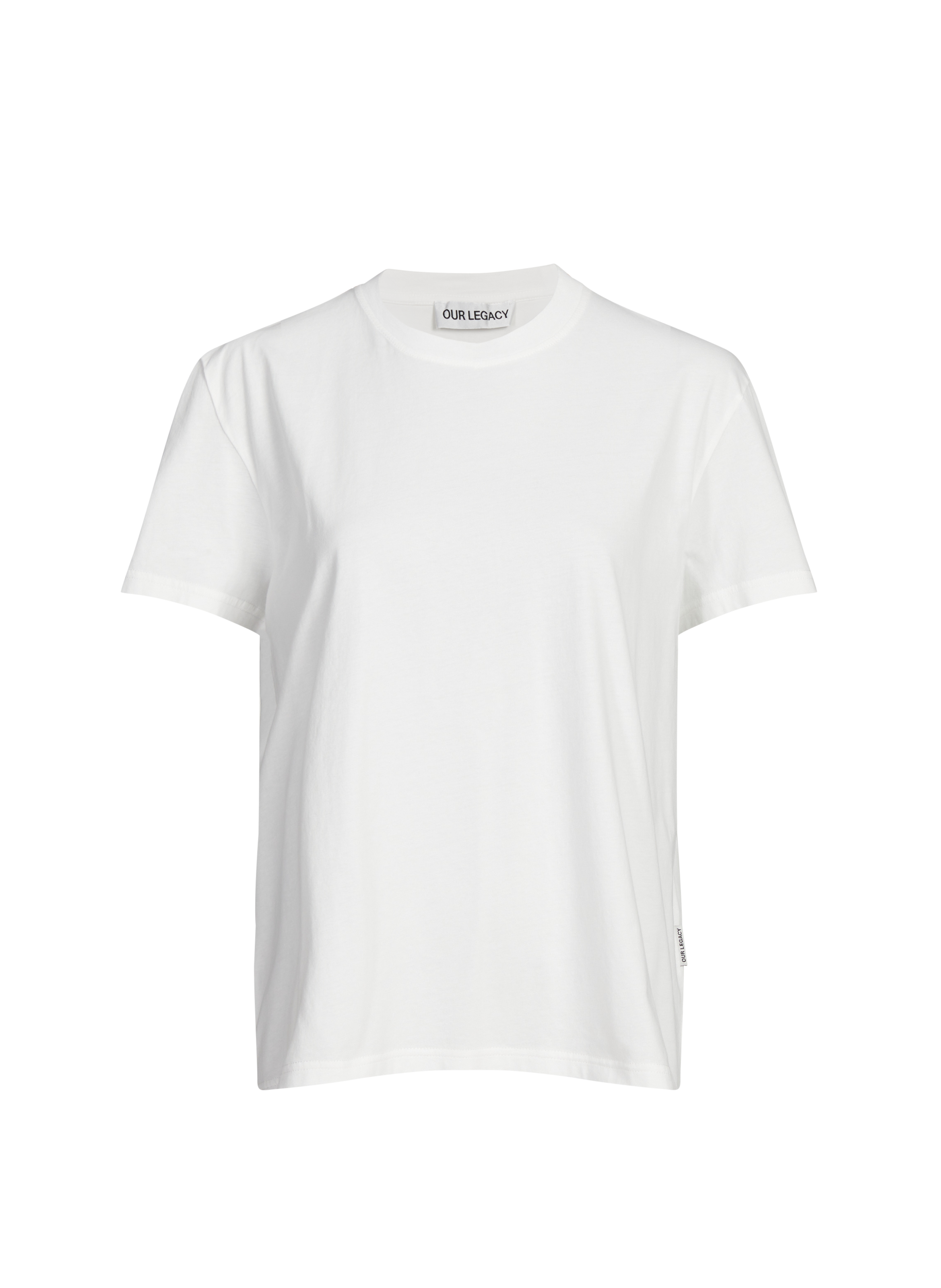 OUR LEGACY Oversized round neck cotton t-shirt White