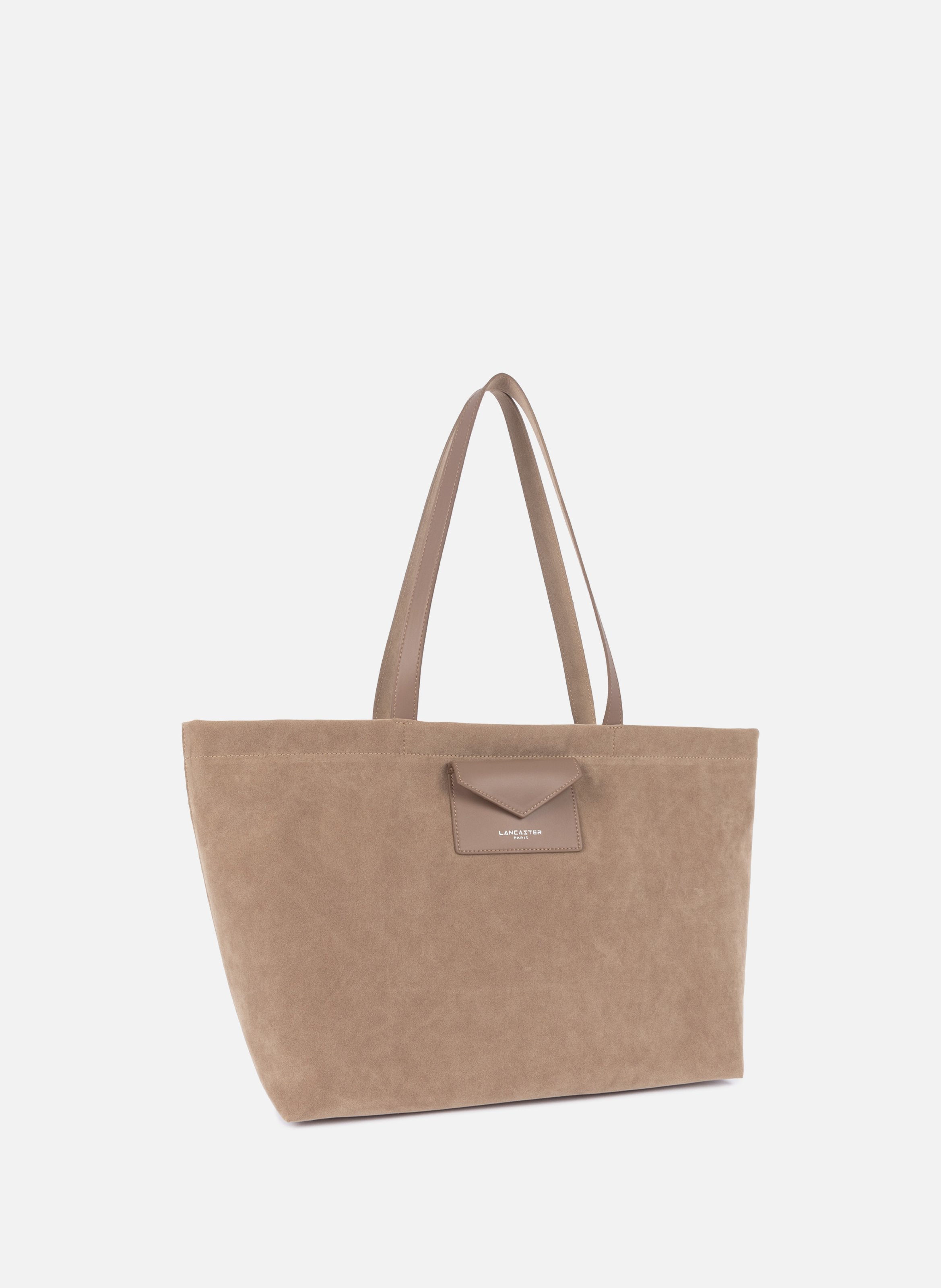 Grand sac cabas épaule - suédine kba LANCASTER Beige