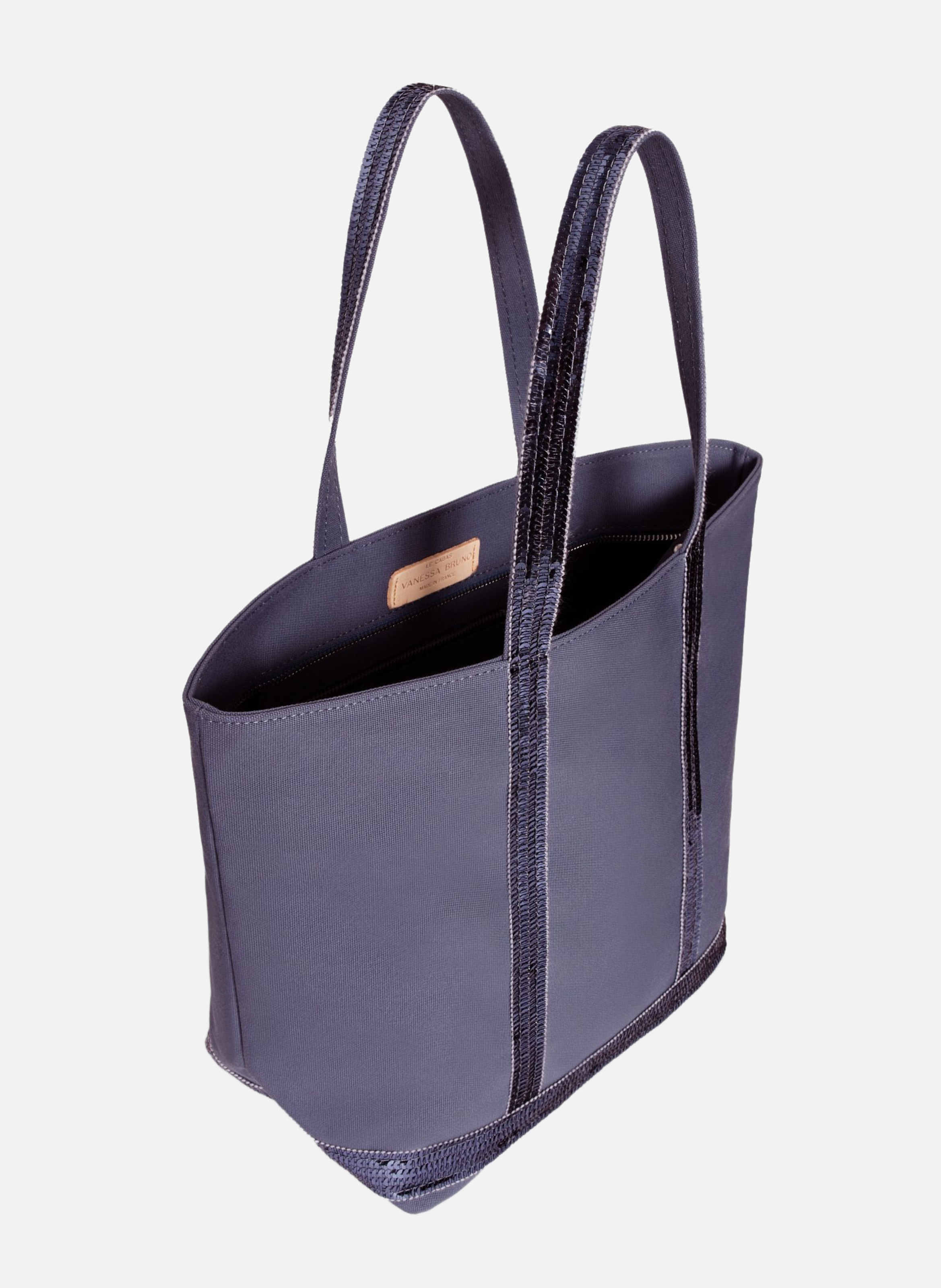 Cabas m zippé en toile VANESSA BRUNO Bleu
