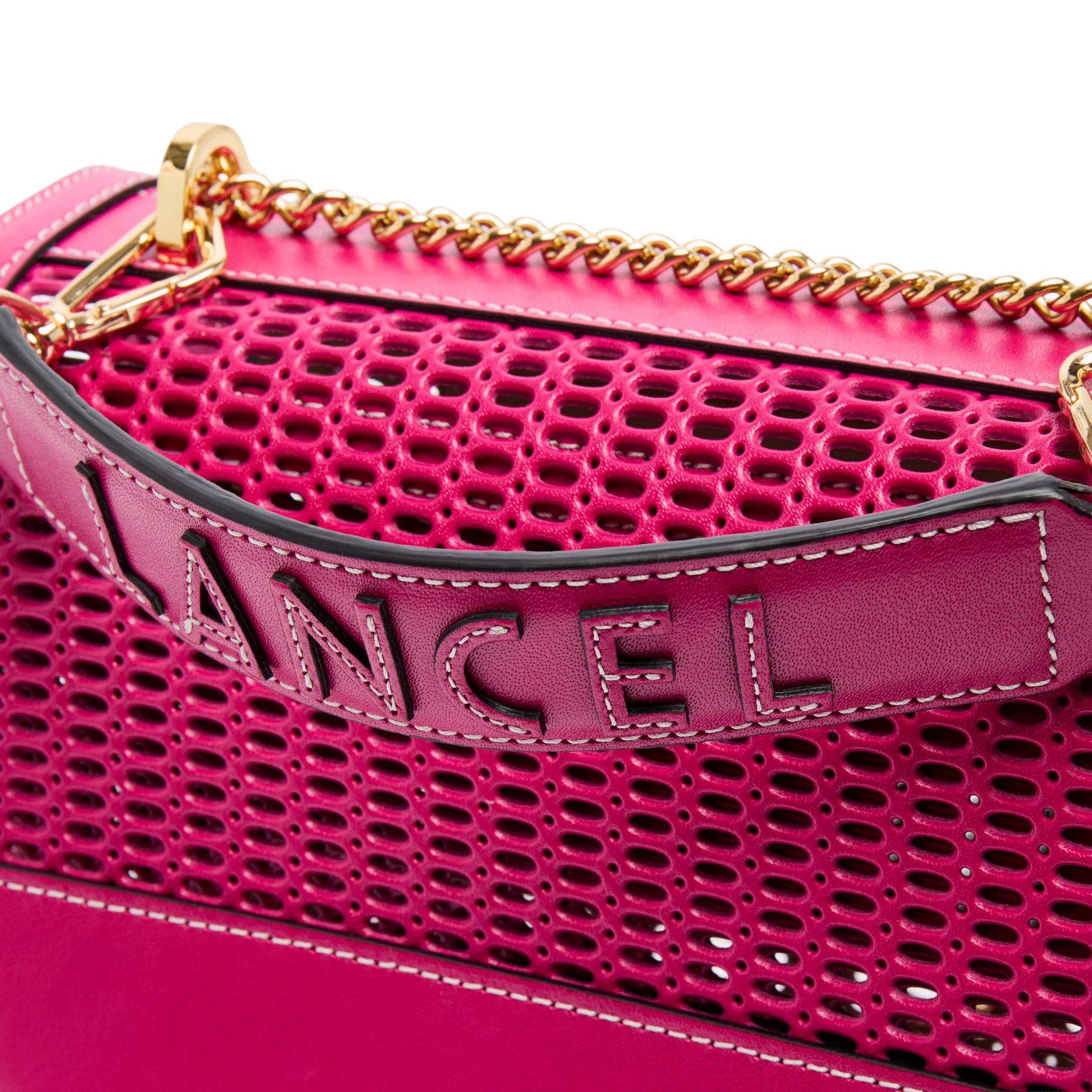 Sac rabat m ninon de lancel en cuir LANCEL Rose