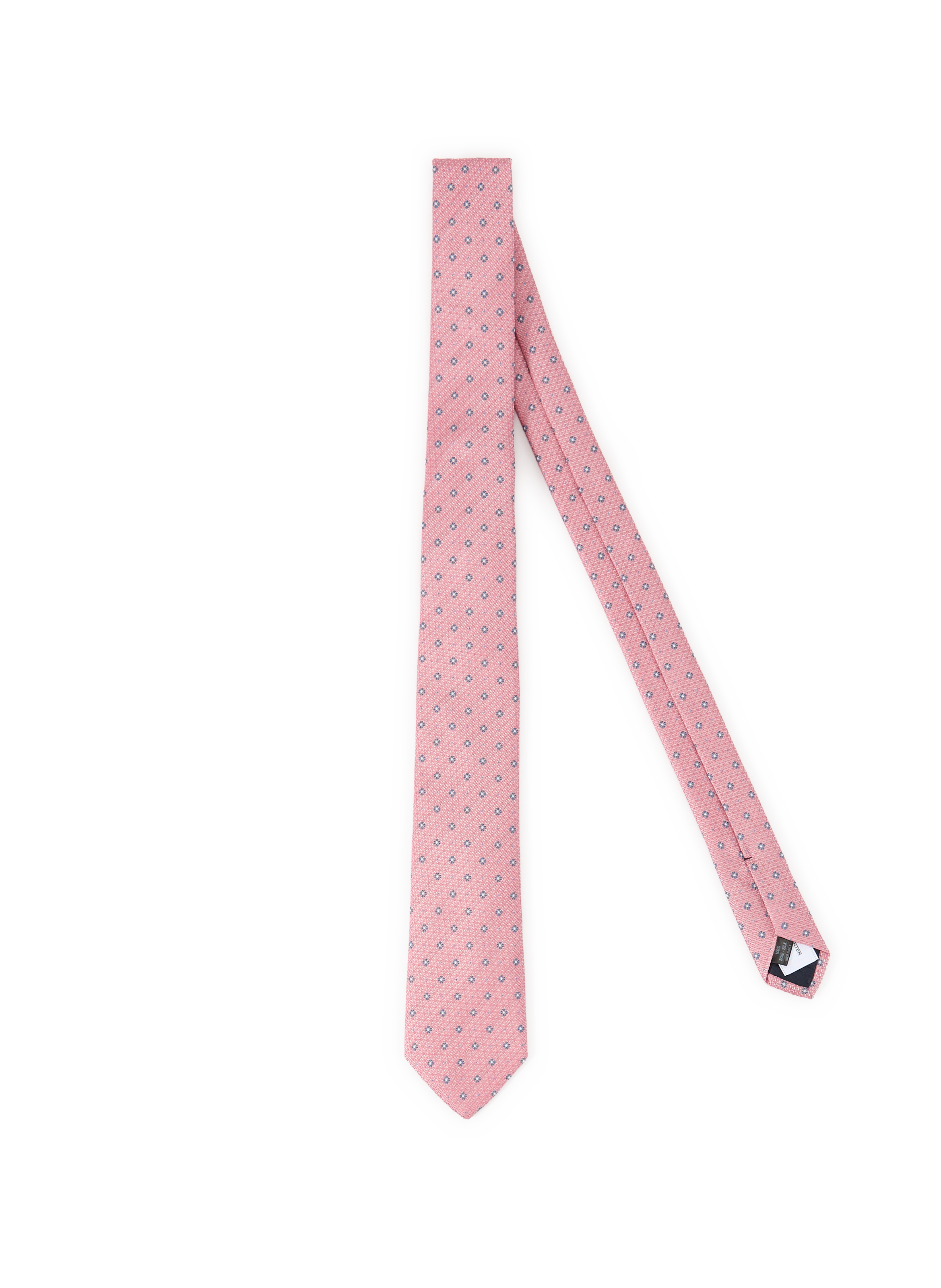 Cravate motif fleuri en soie AU PRINTEMPS PARIS Multicolore