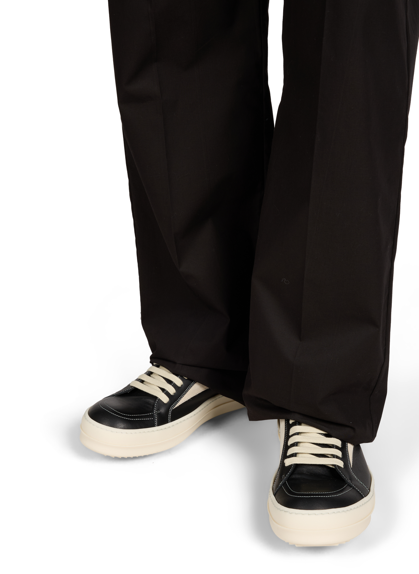 Baskets crantées en cuir RICK OWENS Multicolore