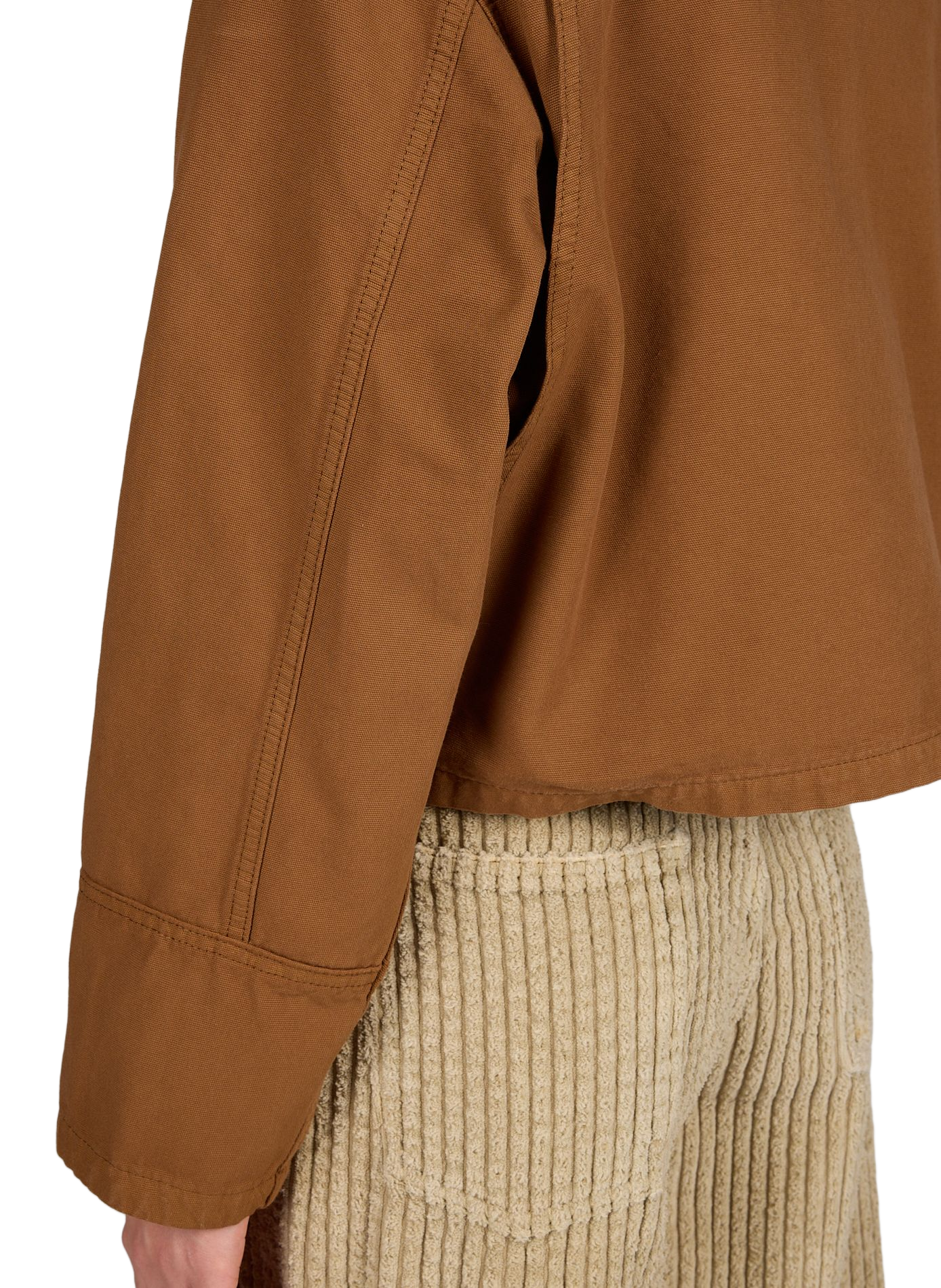 Straight jacket with ribbed collar CARHARTT WIP Brown