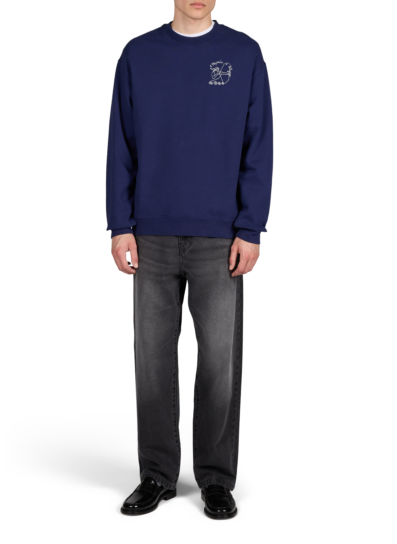 Sweatshirt Ledru Ulysse en coton organique MAISON LABICHE Bleu