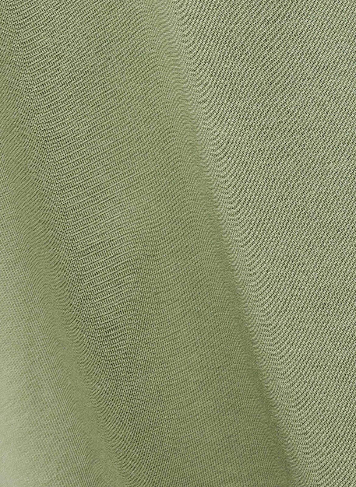 Tee-shirt col rond en coton blanca BA&SH Kaki