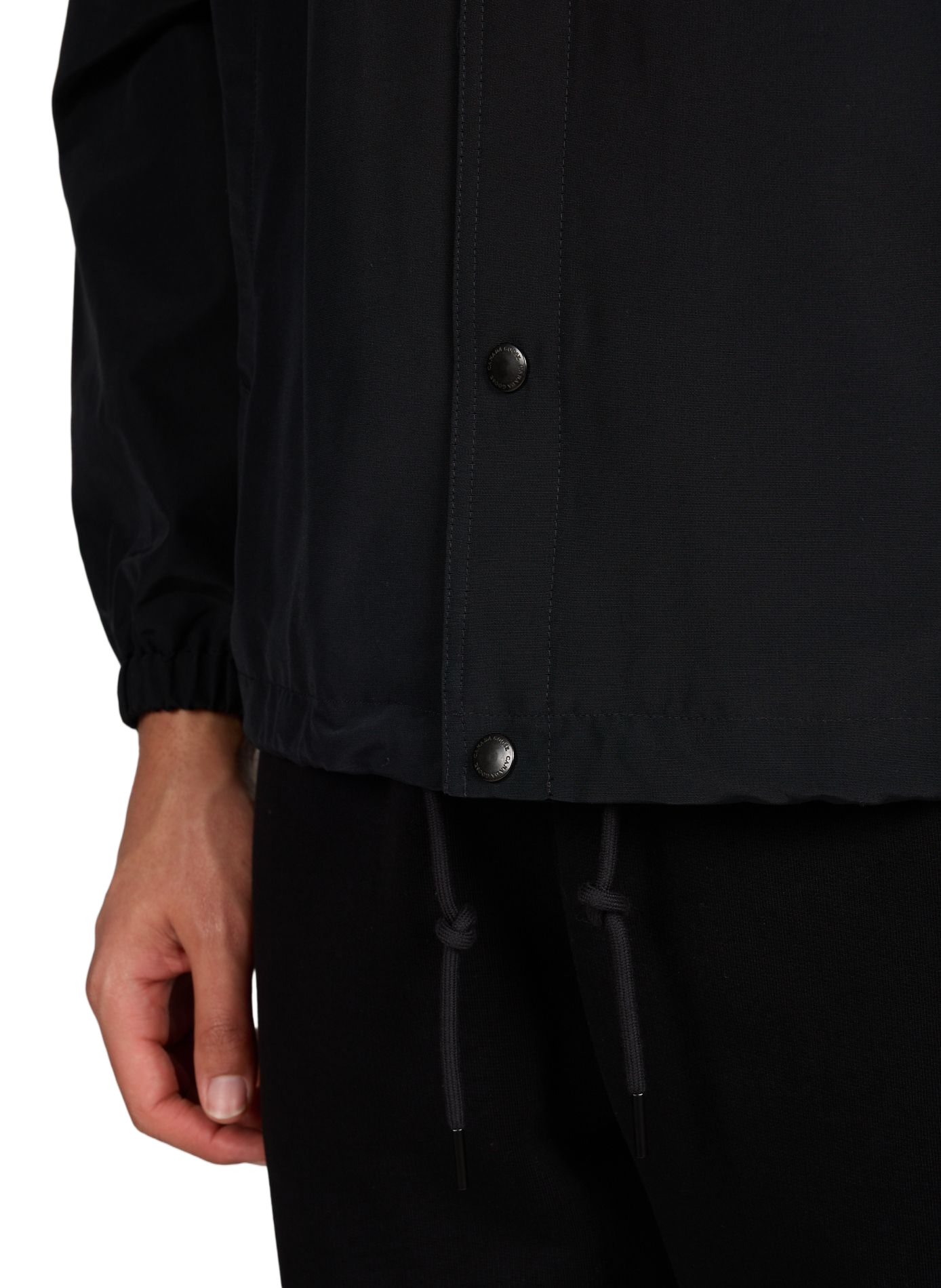 Veste droite unie col classique CANADA GOOSE Noir