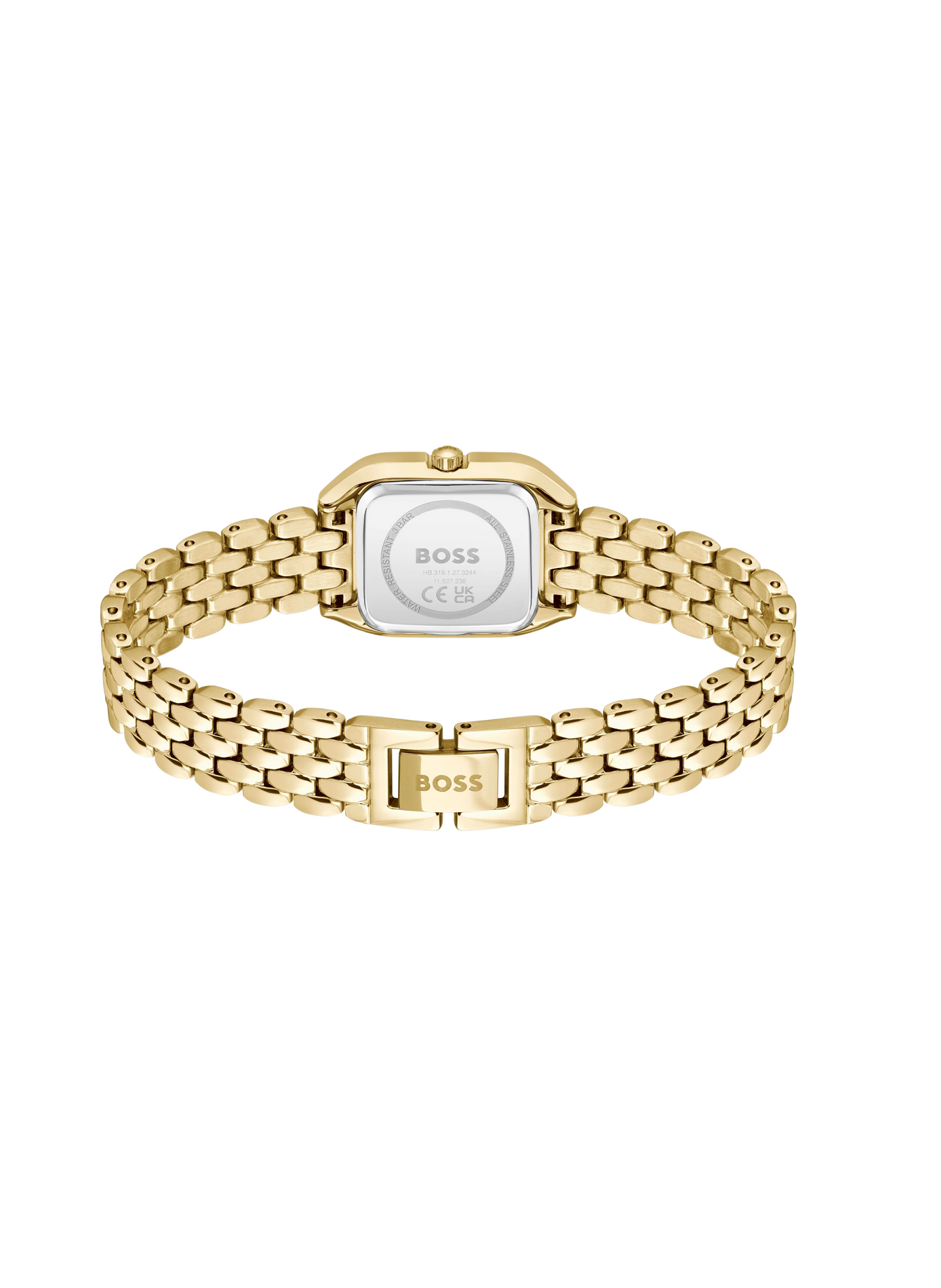 Montre quartz Mae Petite en acier inoxydable BOSS MONTRES Blanc