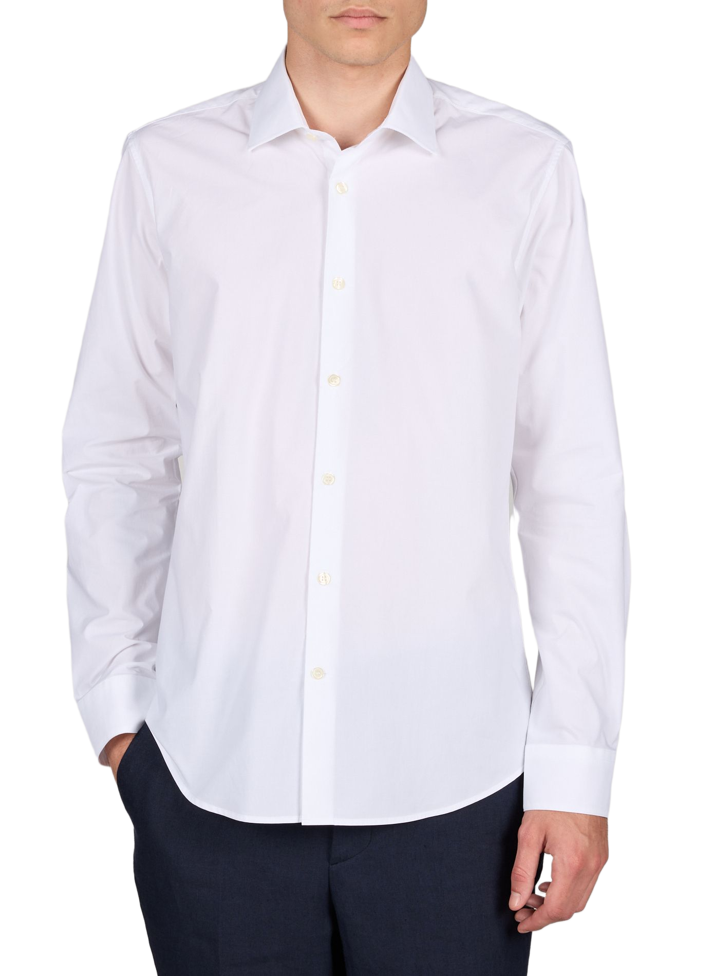 Camisa recta de algodón LAFAURIE Blanco