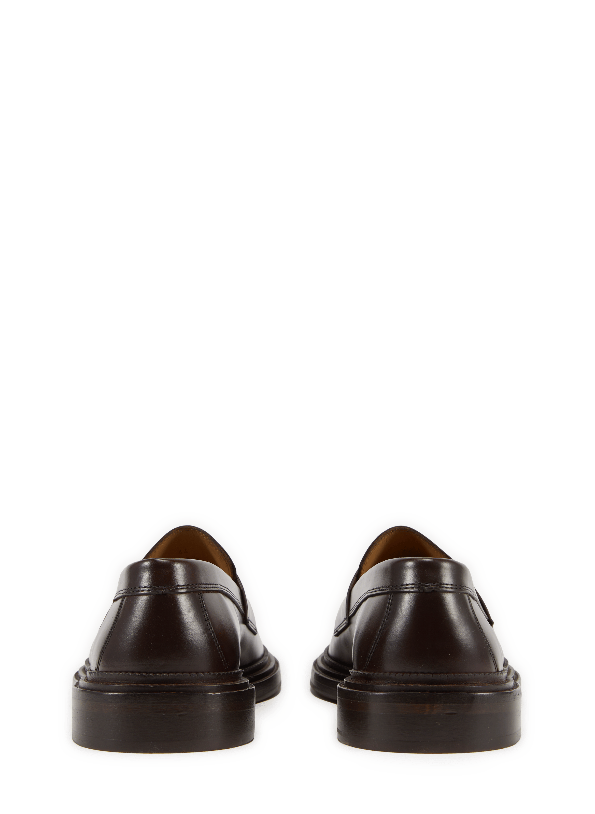 Mark leather derbies BOBBIES Brown