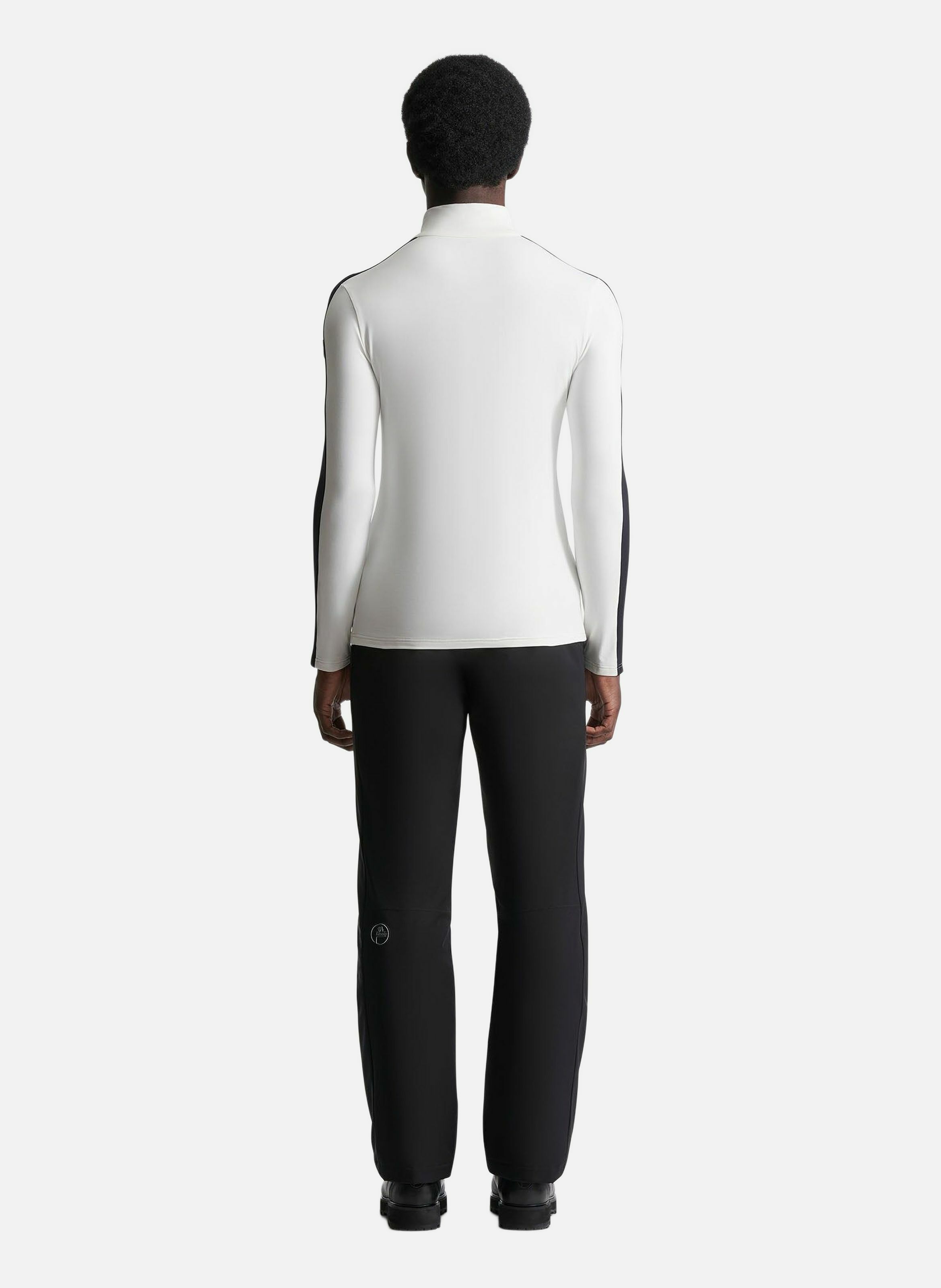 Sous pull de ski alpille col montant coupe ajustée FUSALP Blanc