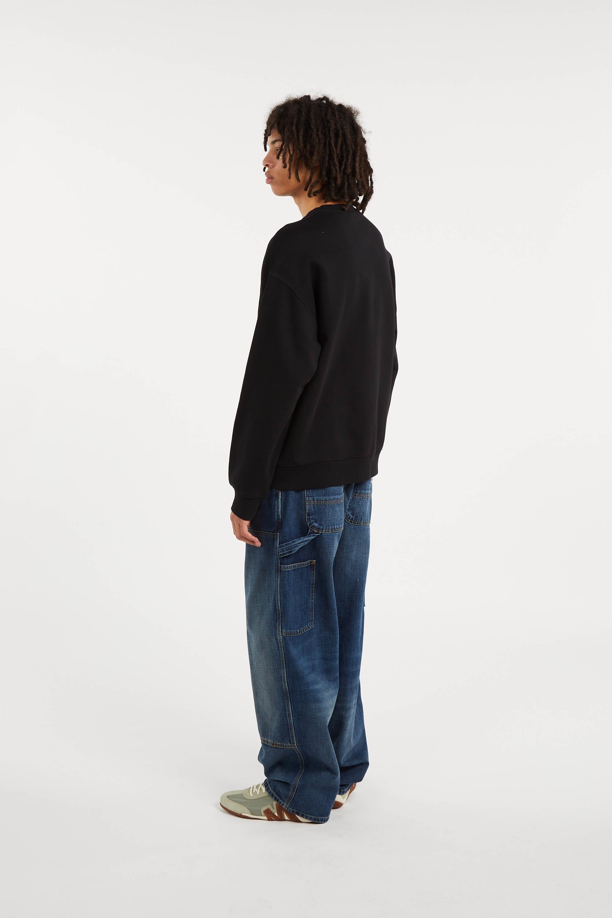 Sweatshirt wip label sweat CARHARTT WIP Noir