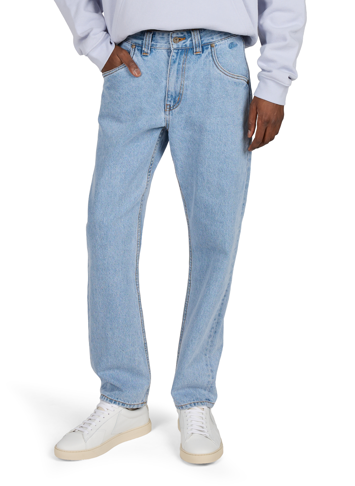Straight-cut cotton jeans DIME Blue