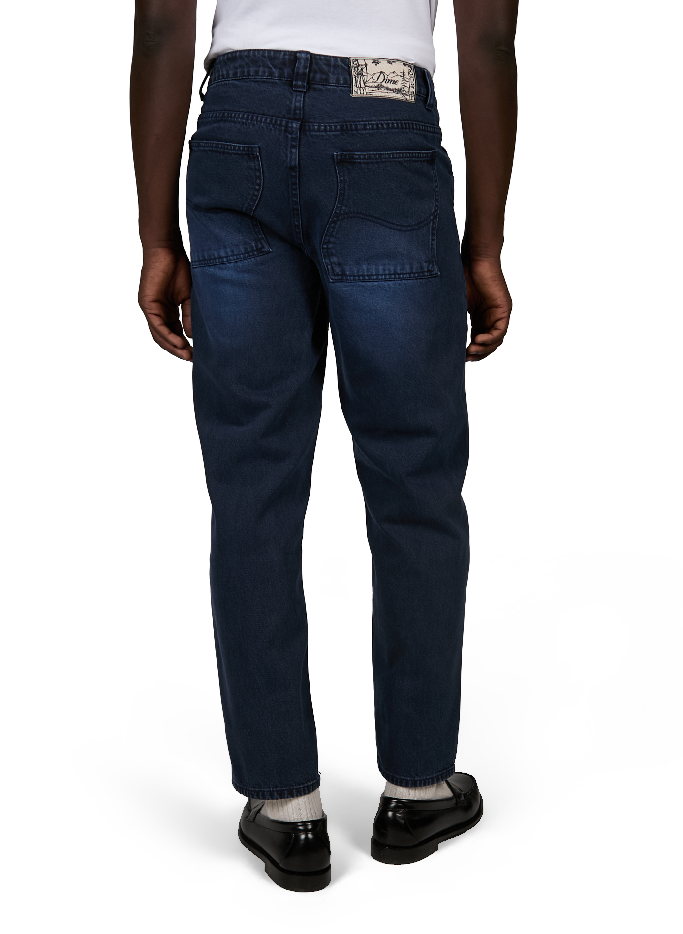 Straight-cut cotton jeans DIME Blue