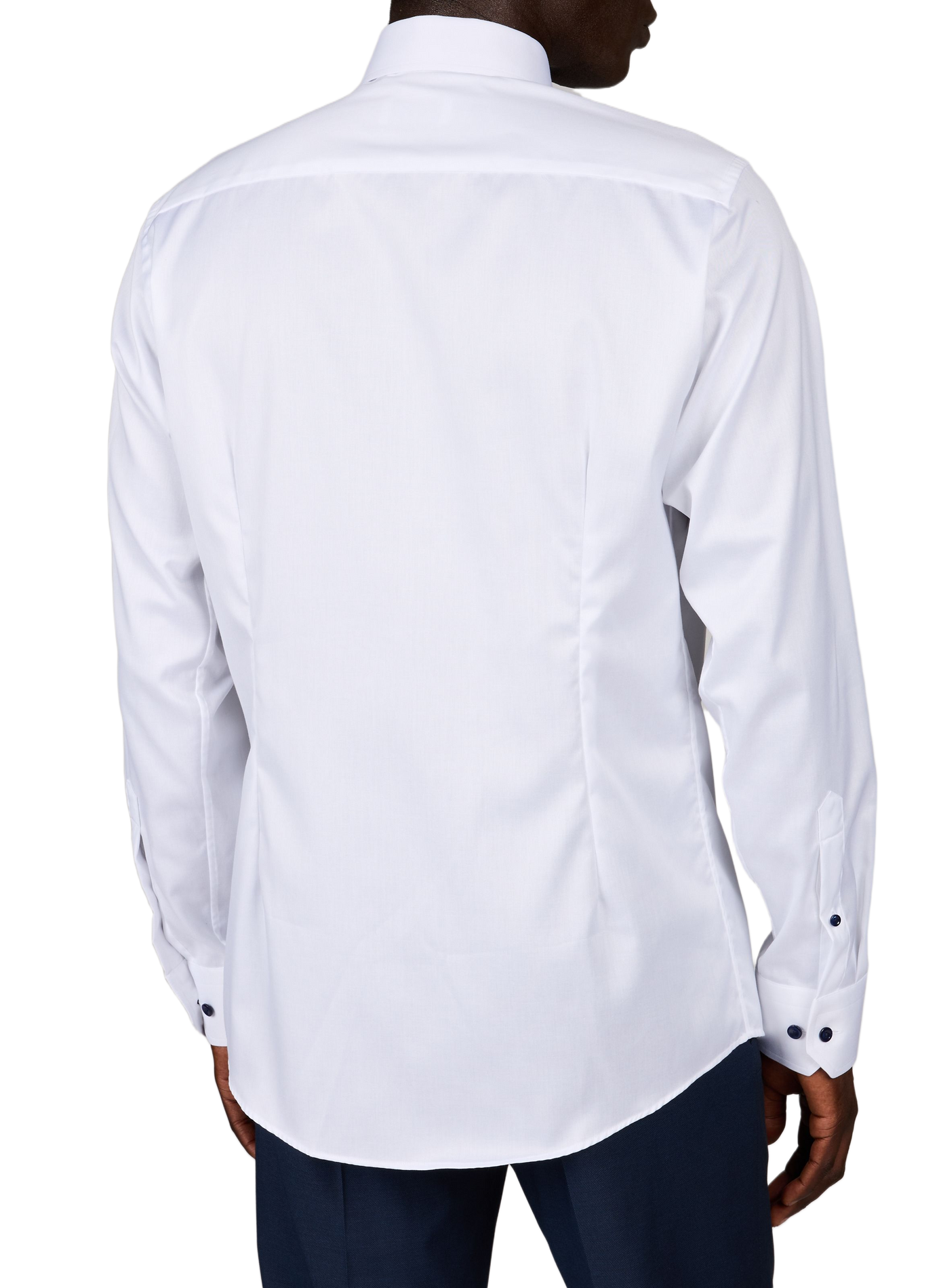 Chemise à boutonnière en coton ETON Blanc