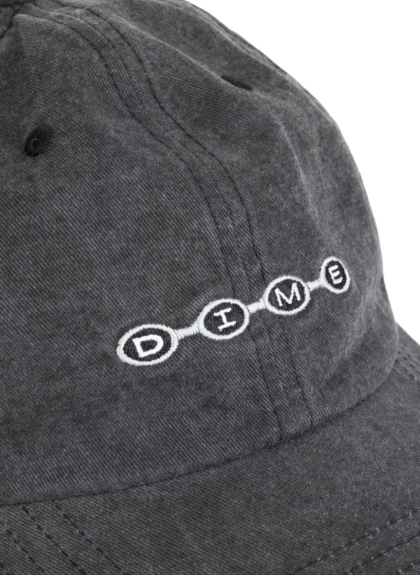 Zweifarbige Kappe mit Logo DIME Schwarz