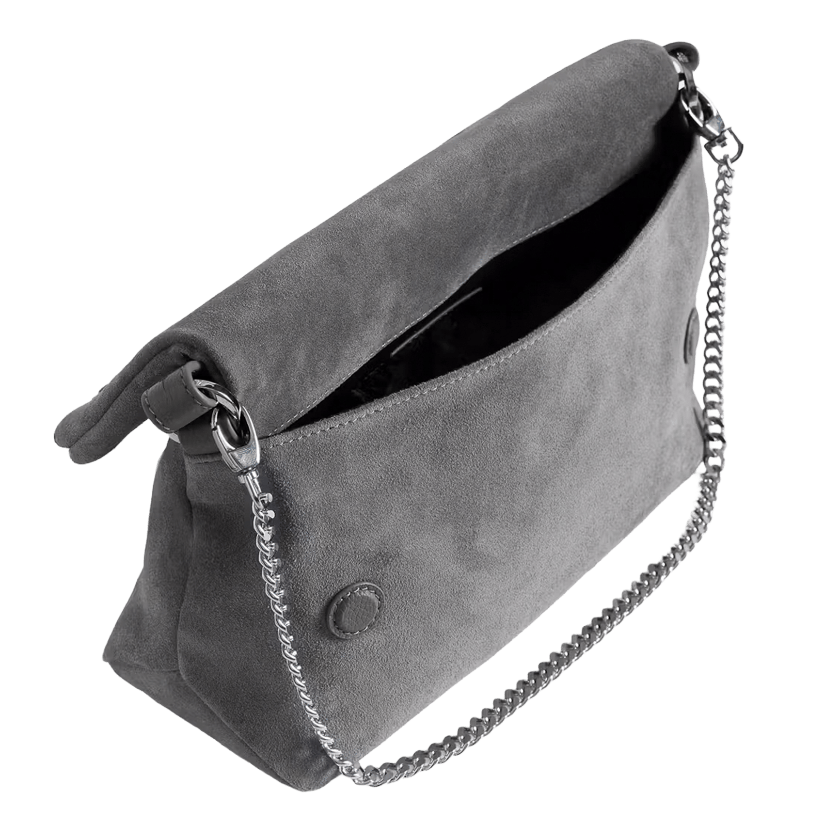 Sac bandoulière en cuir rocky ii ZADIG&VOLTAIRE Gris
