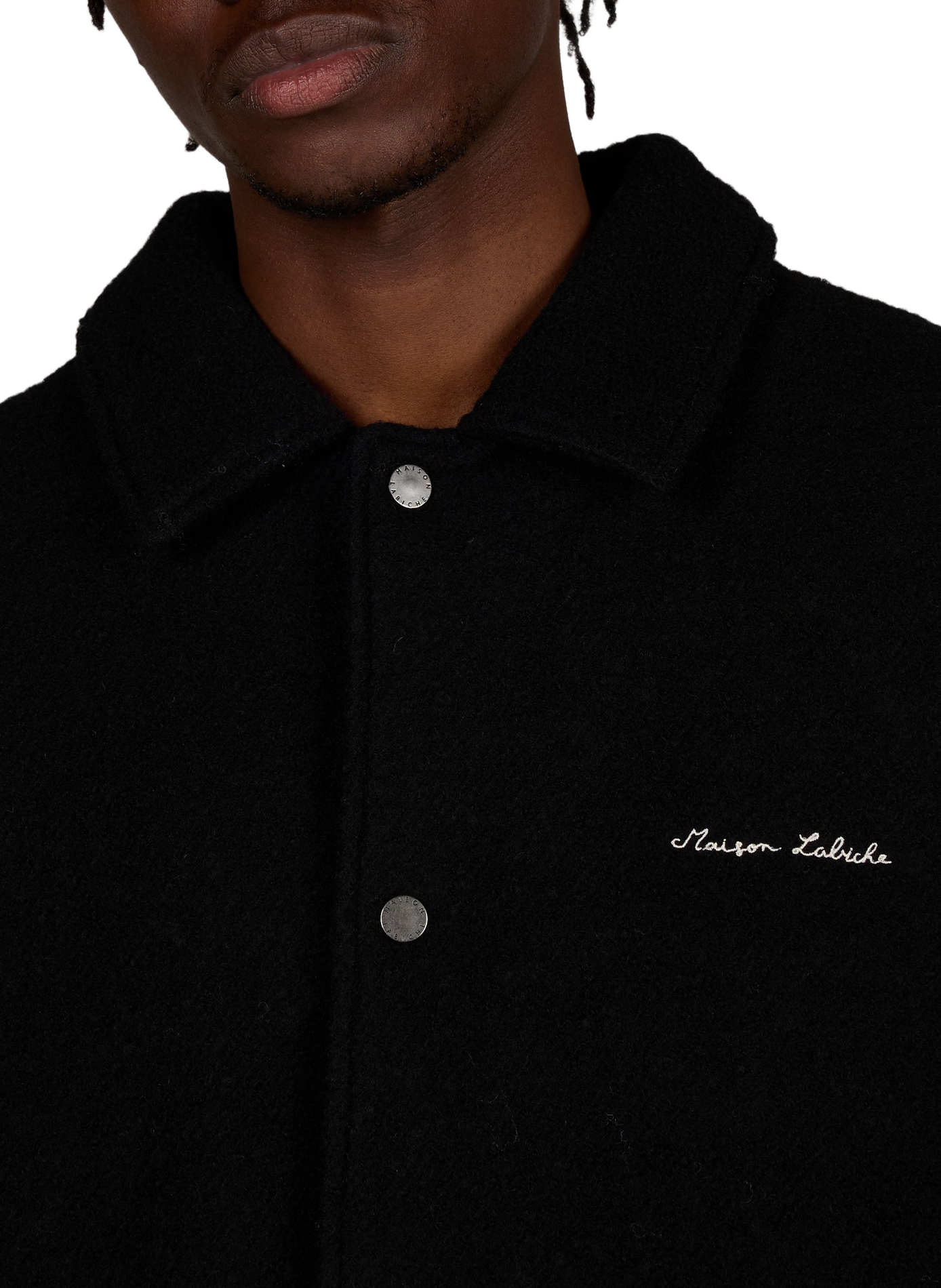 Bestickte Nicot Drums Jacke aus Wolle MAISON LABICHE Schwarz