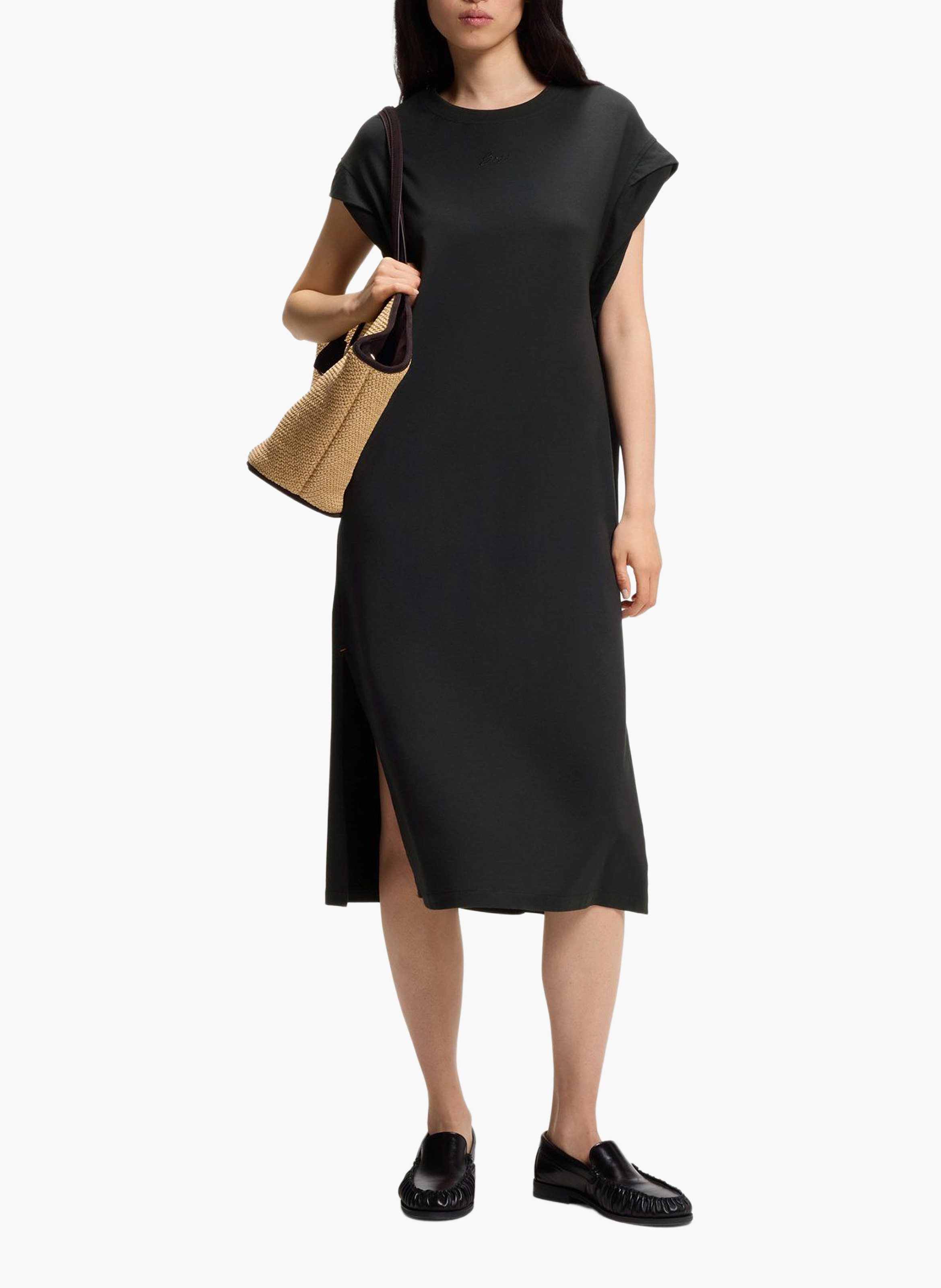 Boss Boss Robe midi droite fendue