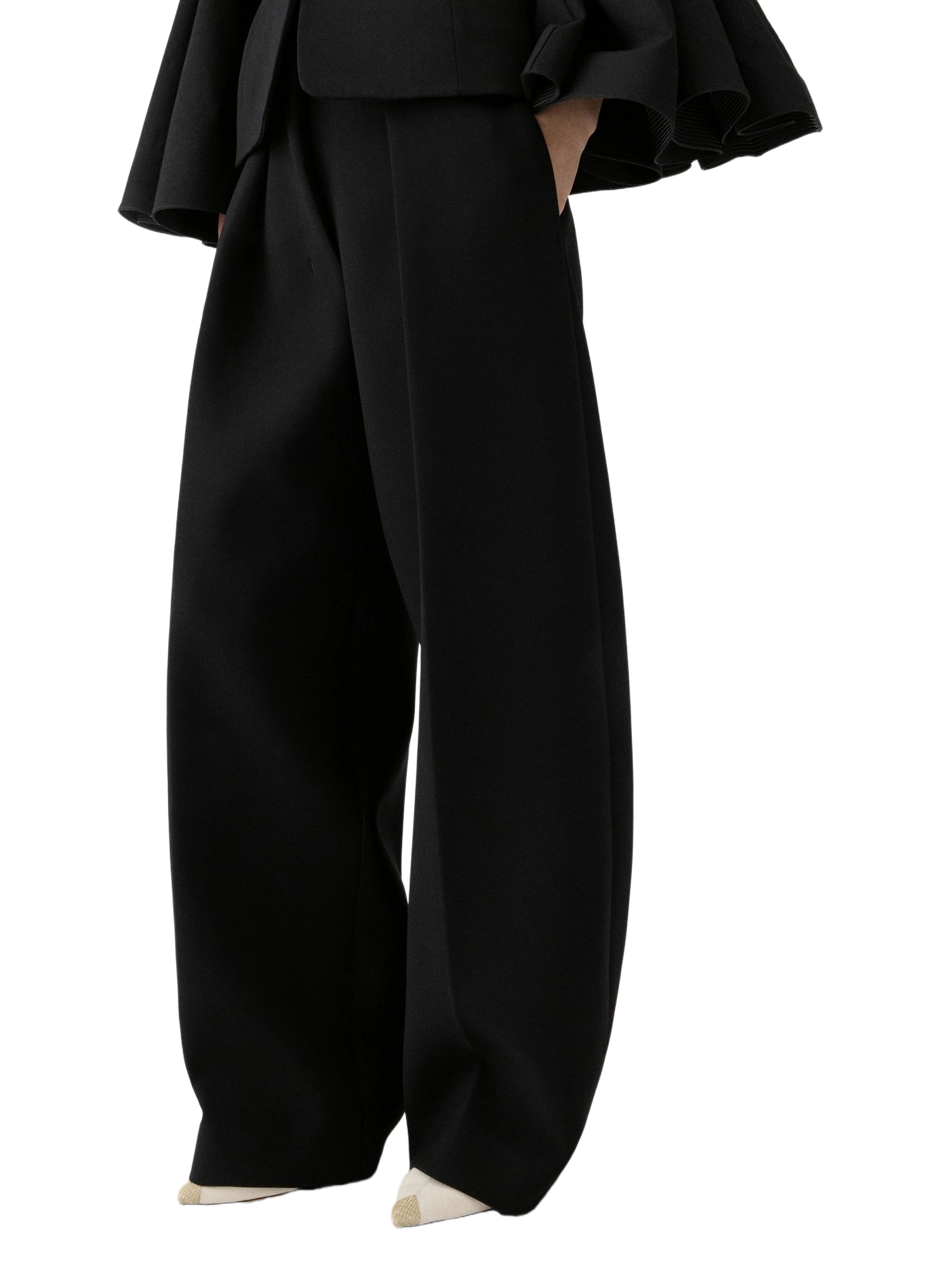 Le pantalon Ovalo ample JACQUEMUS Black