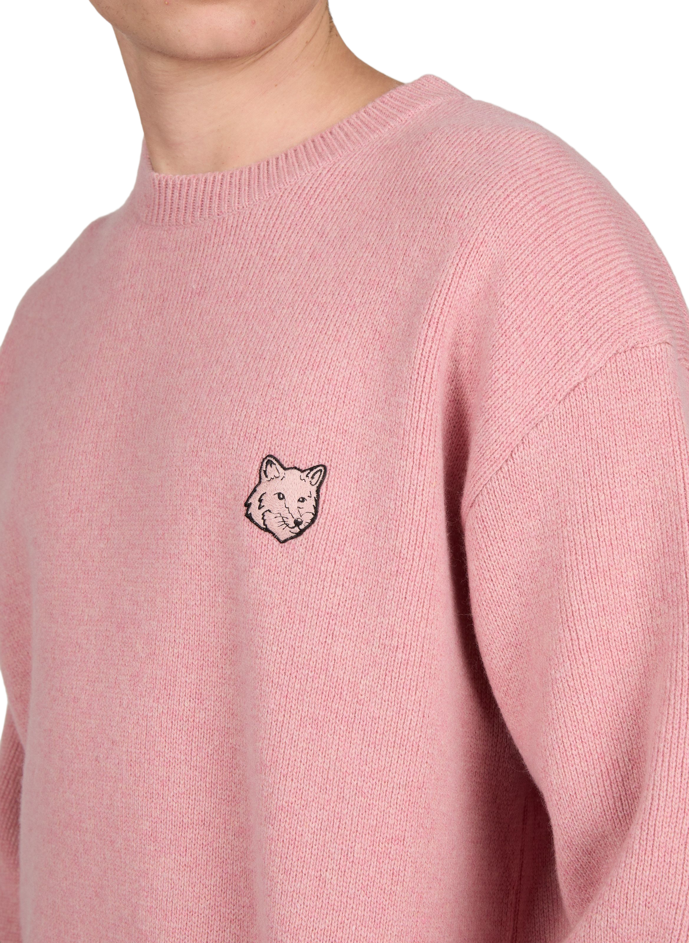 Oversized wool jumper MAISON KITSUNÉ Pink