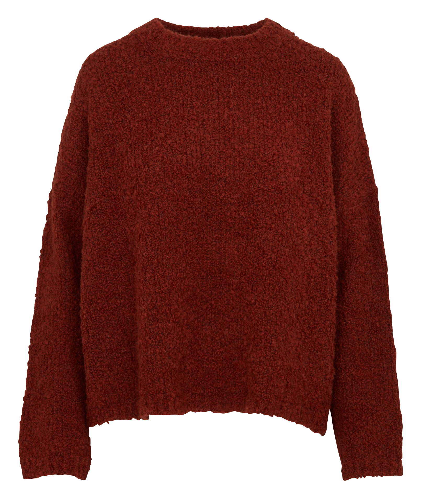 Oversized trui van wolmix LA FEE MARABOUTEE Bruin