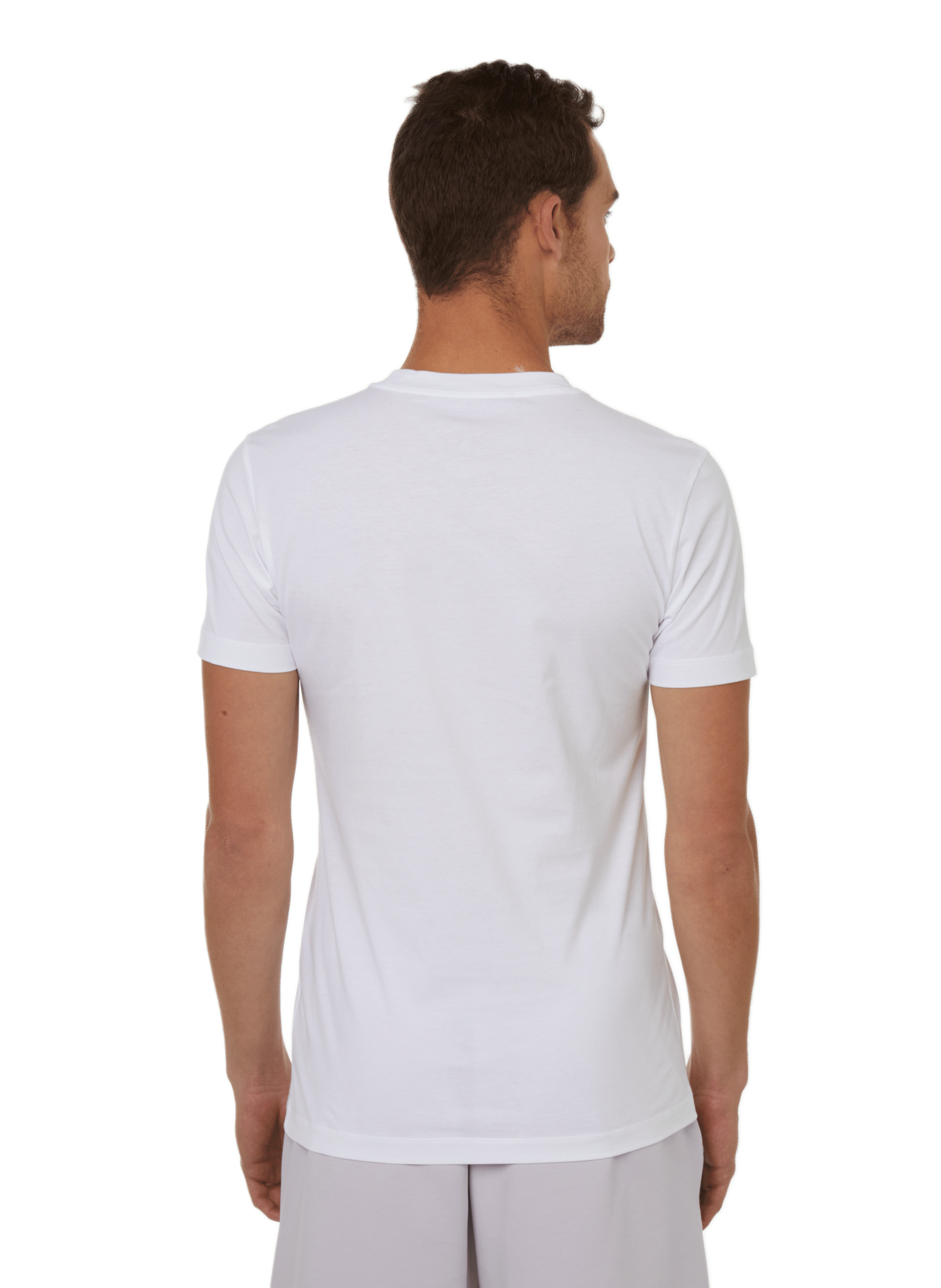 T-shirt à logo en coton CALVIN KLEIN Blanc