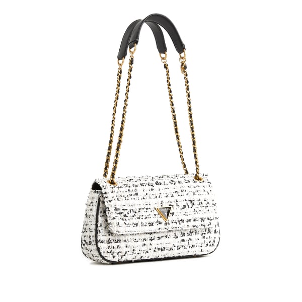 Sac à bandoulière aspect tweed