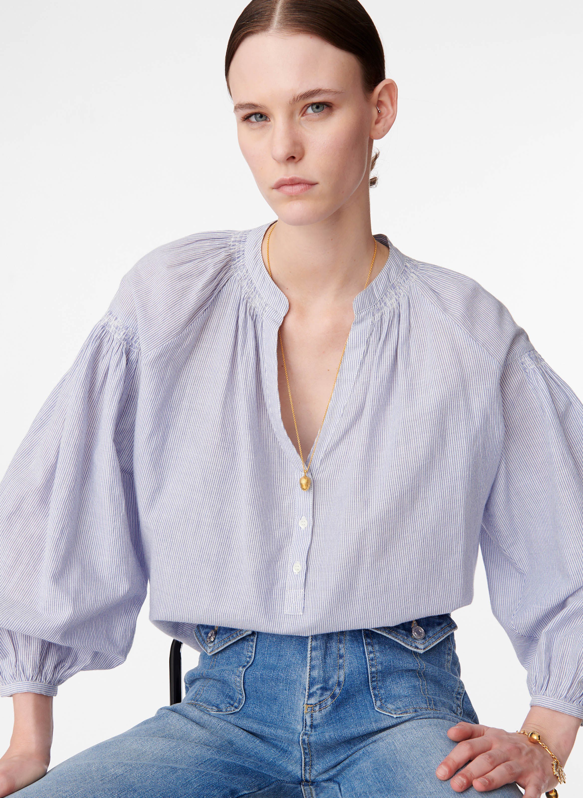 Blouse nipoa VANESSA BRUNO Bleu