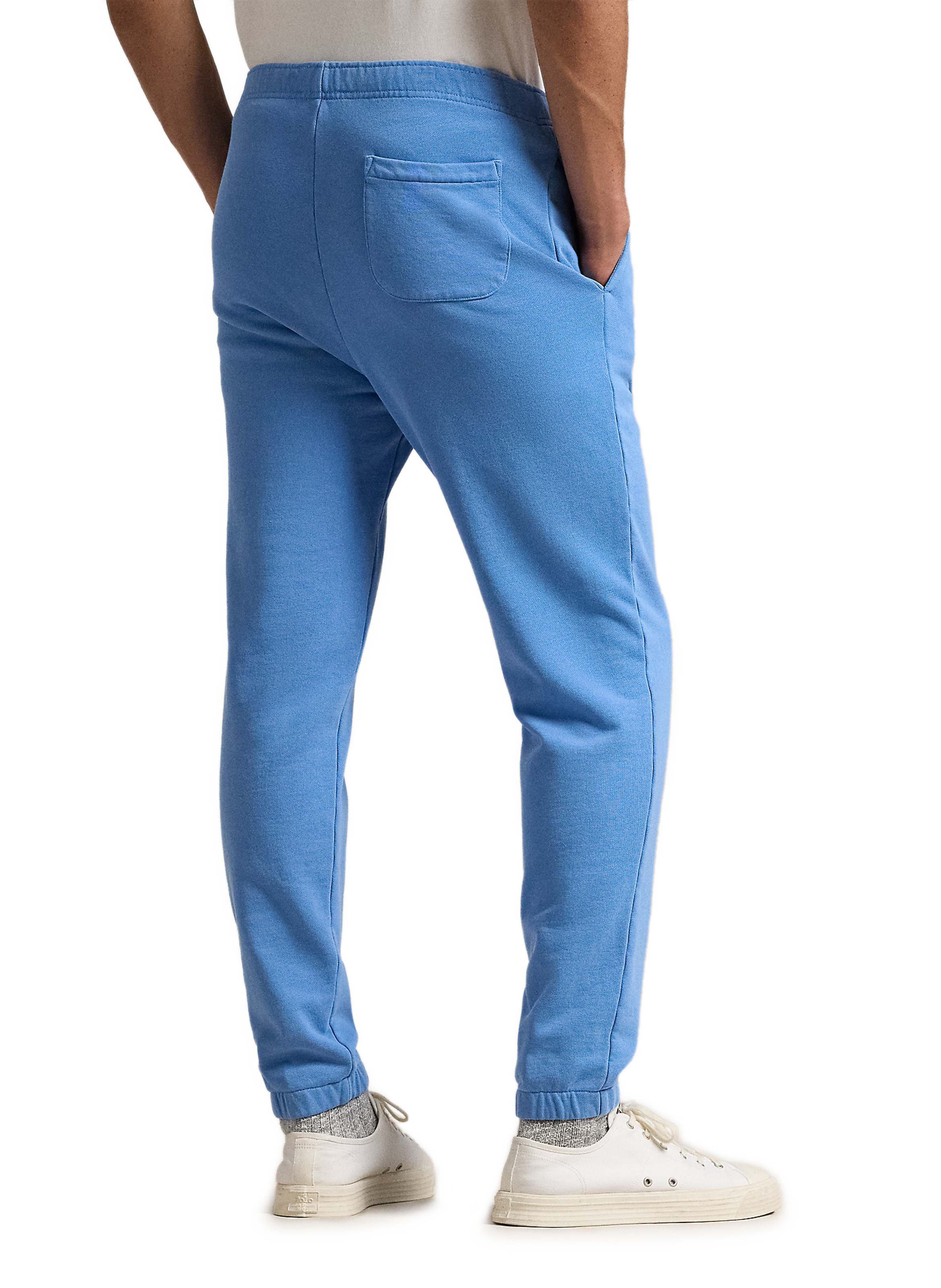 Pantalon de survêtement en coton POLO RALPH LAUREN Bleu