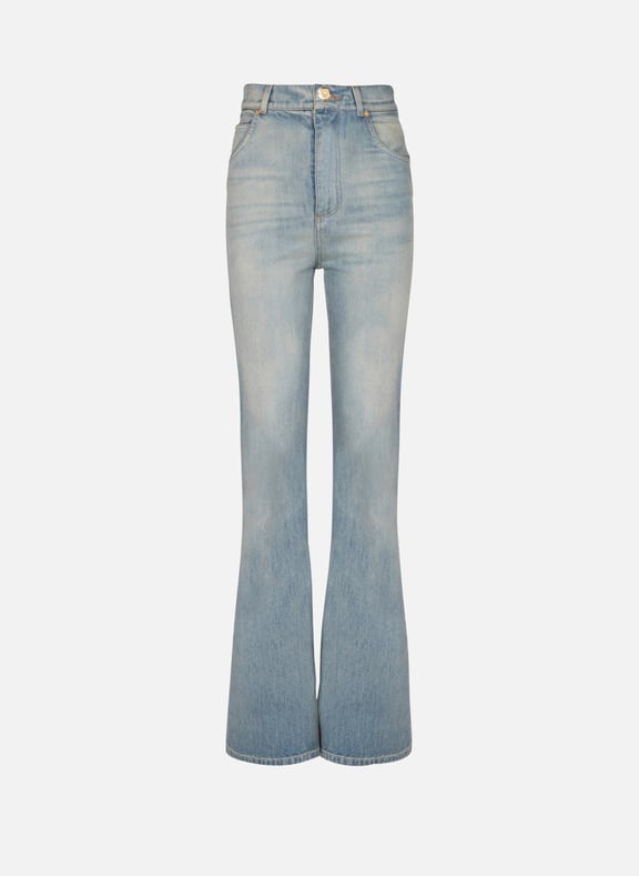 Jean évasé en denim Bleu by BALMAIN BALMAIN Jean évasé en denim Bleu