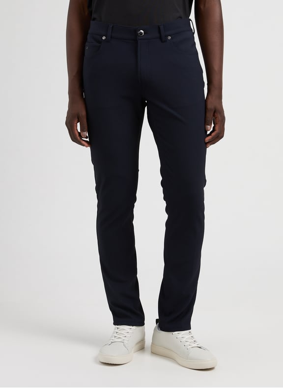 Pantalon droit côtelé Bleu by EMPORIO ARMANI EMPORIO ARMANI Pantalon droit côtelé Bleu