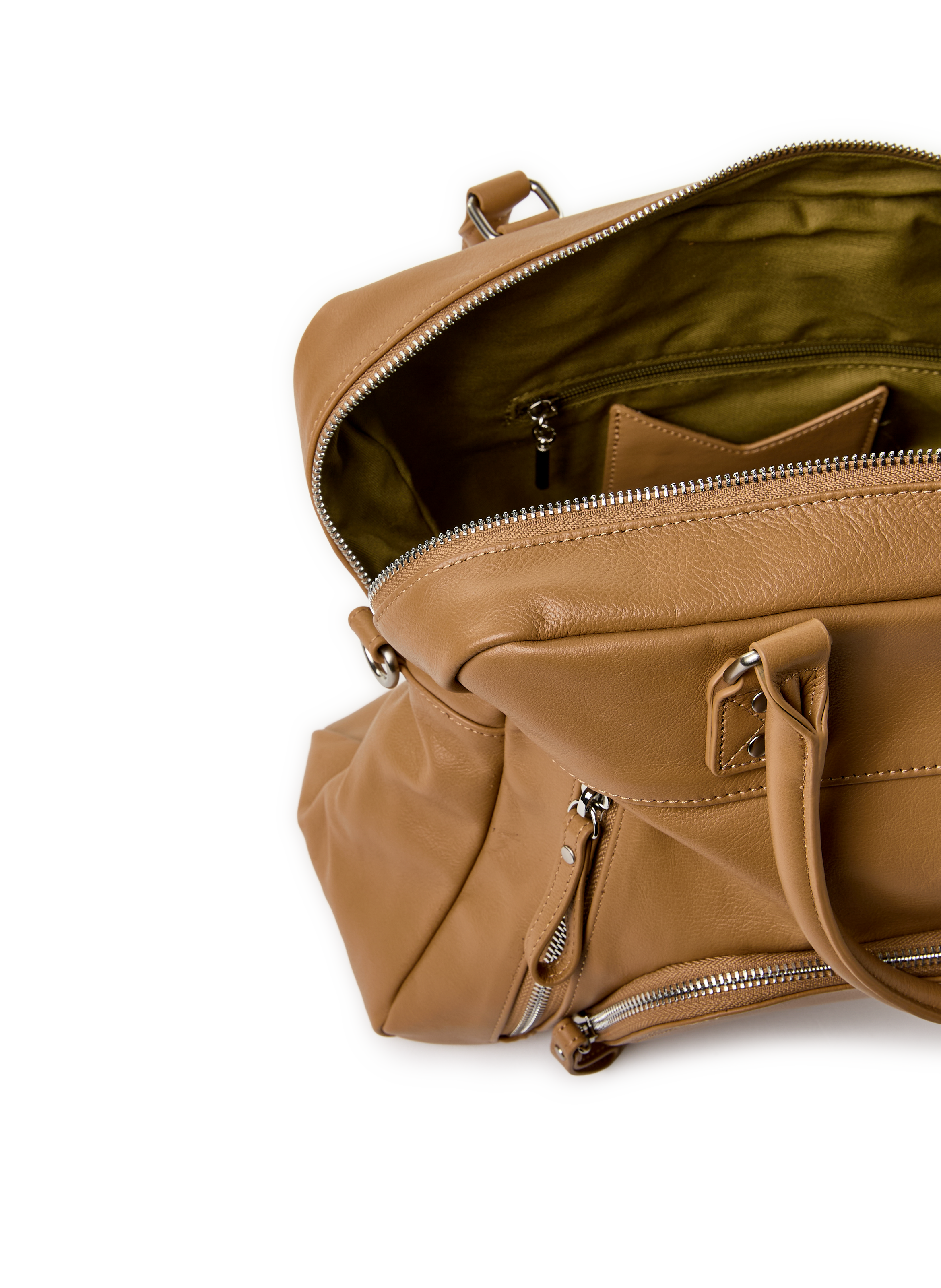 Leather laptop bag NAT &amp; NIN Beige