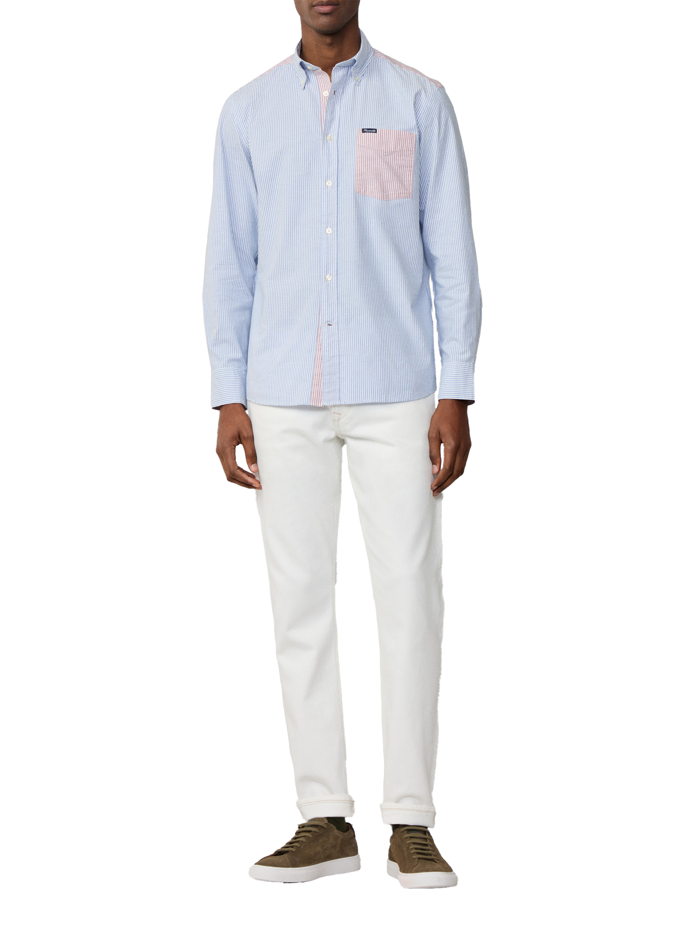 Chemise à rayures FACONNABLE Rouge