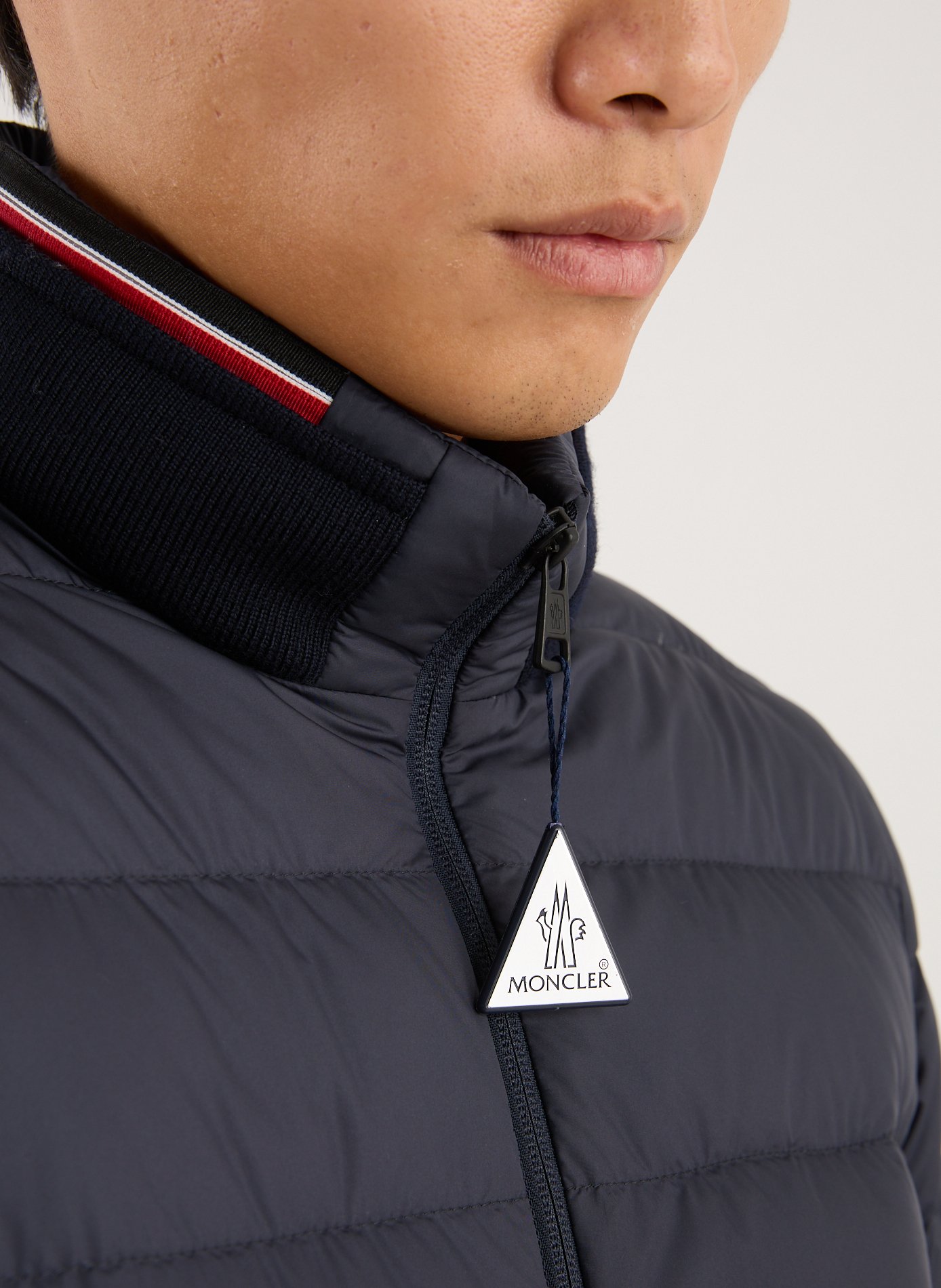 Short Brendann Puffer Jacket MONCLER Blue
