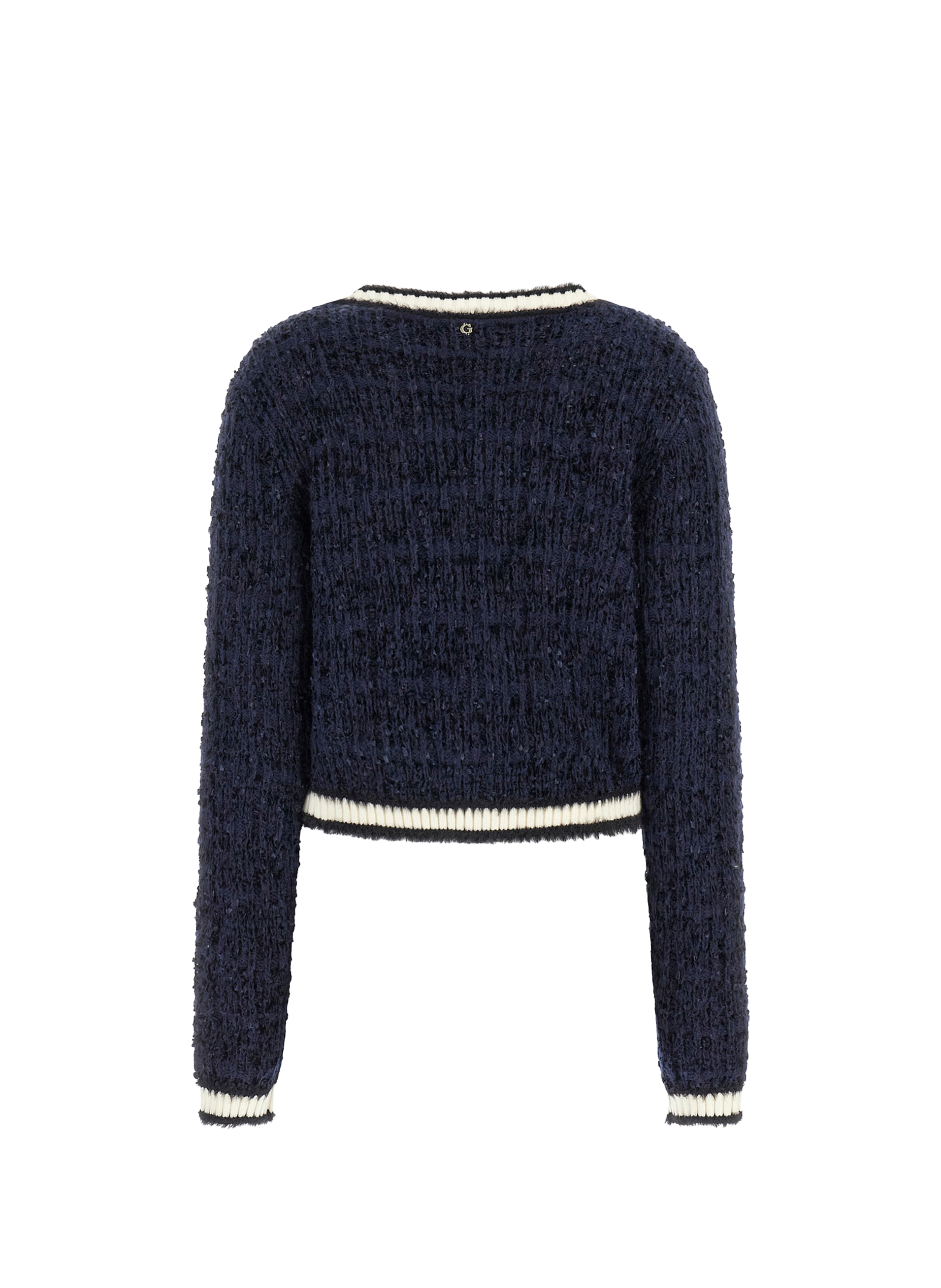 Cardigan en maille texturé GUESS Bleu