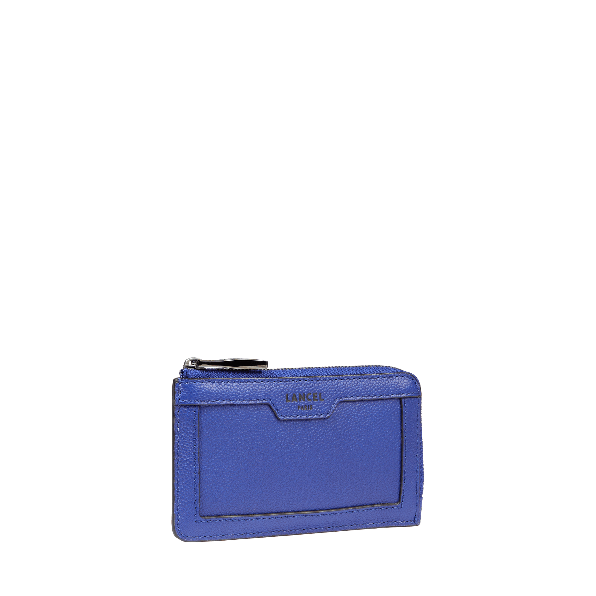 Porte-cartes zippé   charlie de lancel en cuir LANCEL Bleu