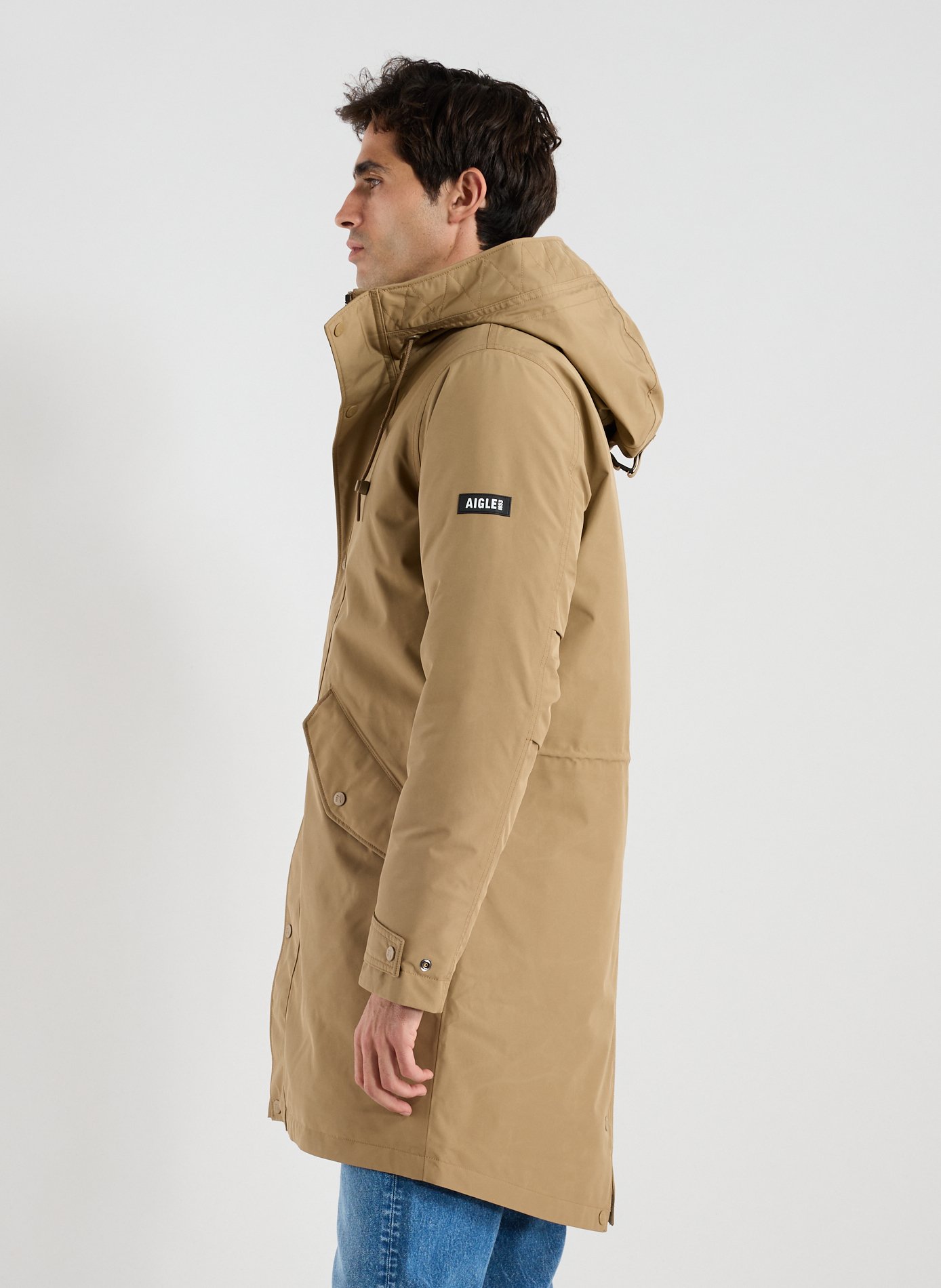 Parka Fishtail Gore-tex matelassée  AIGLE Marron