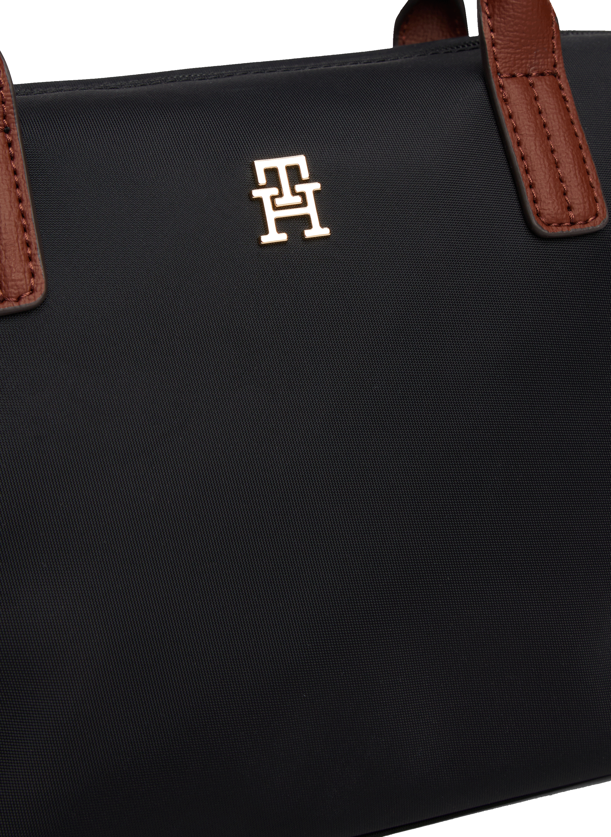 Sac à main en toile de nylon TOMMY HILFIGER Noir