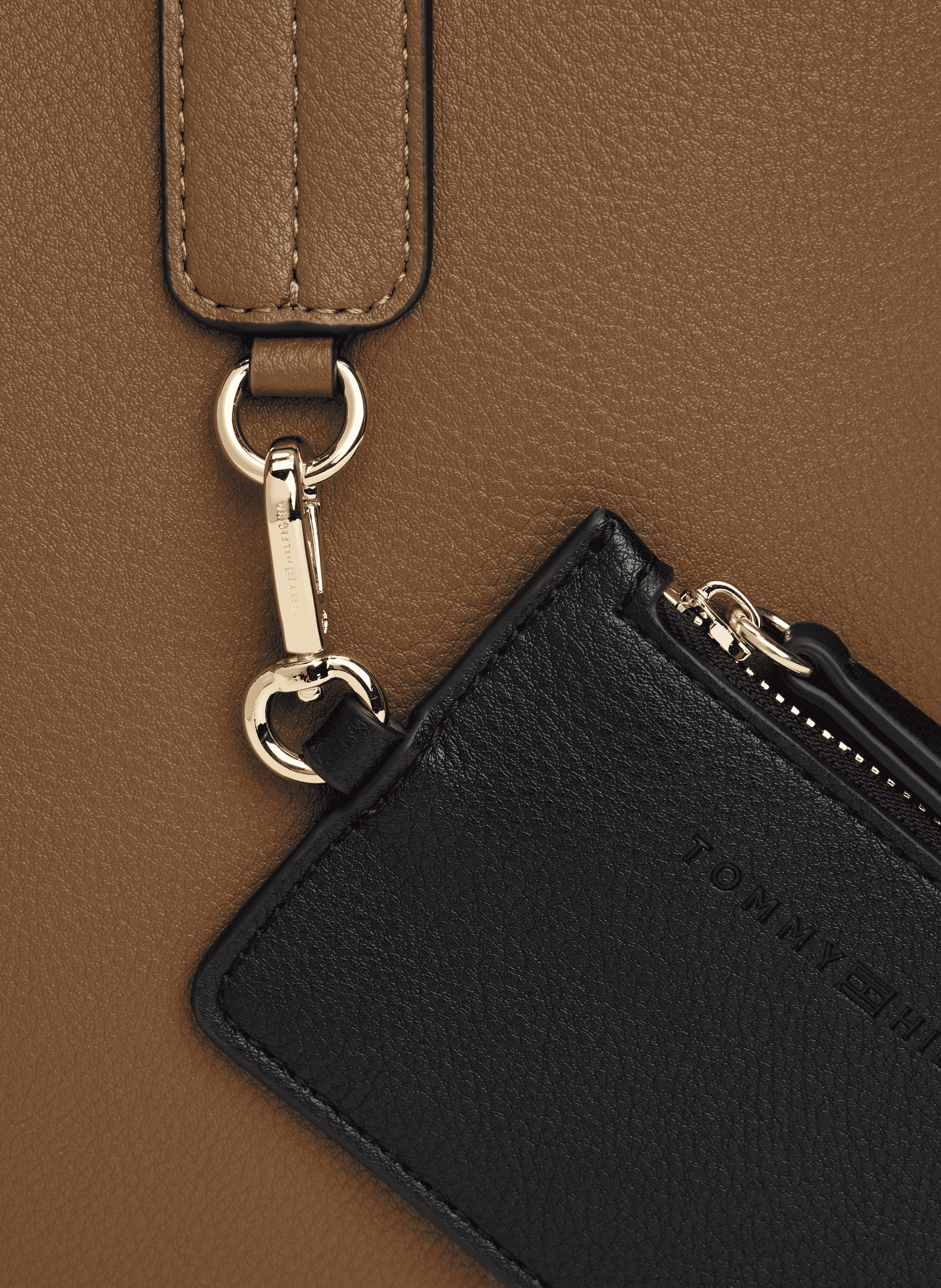 Tote bag TOMMY HILFIGER Brown