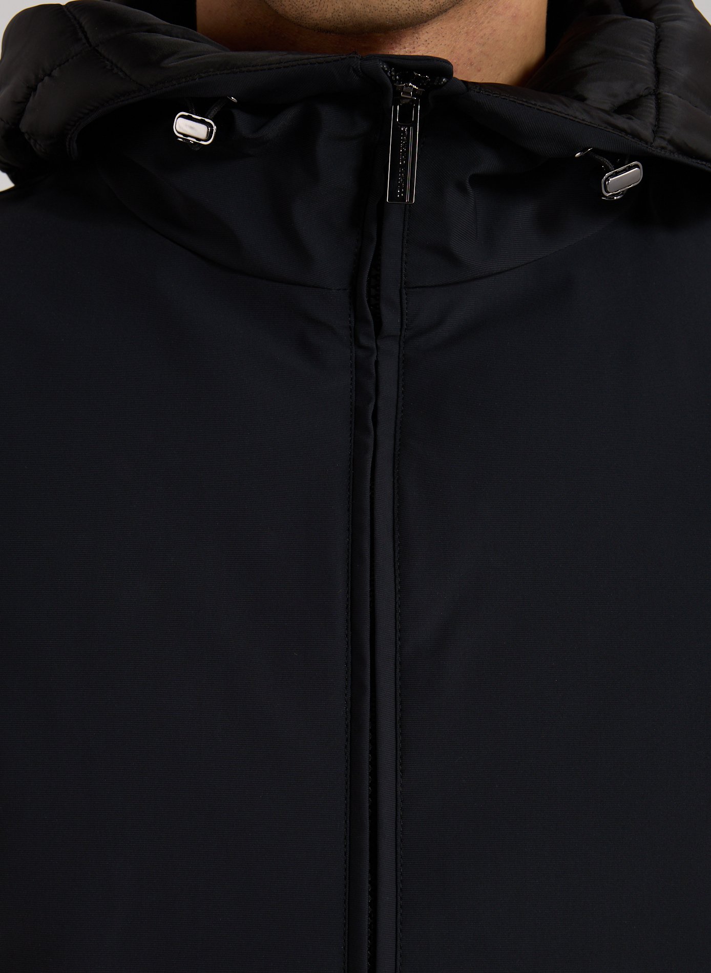 Two-tone hooded jacket COLMAR Black