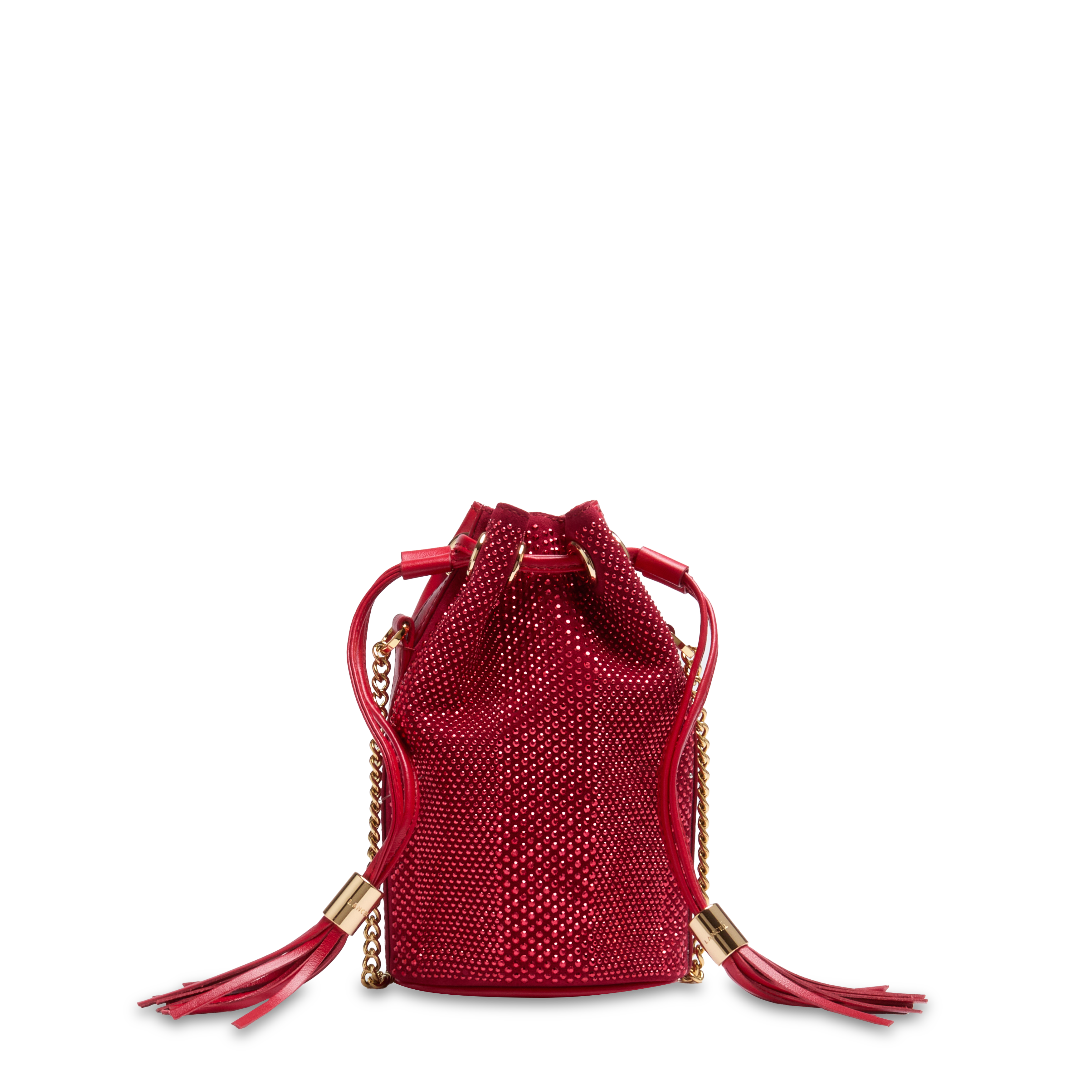 Mini sac seau premier flirt de lancel en cuir LANCEL Rouge